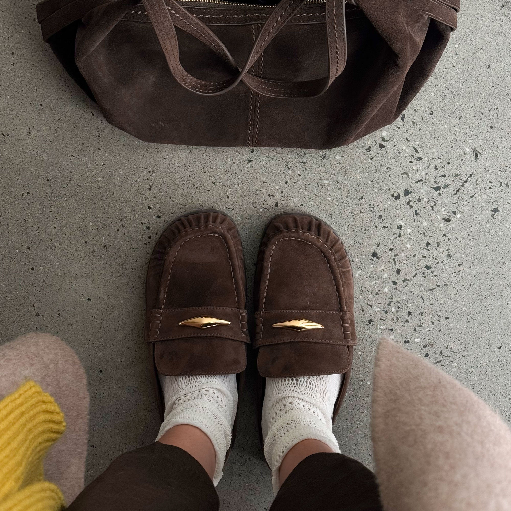 Jodero Dk Brown Suede Flats | Dolce Vita Women