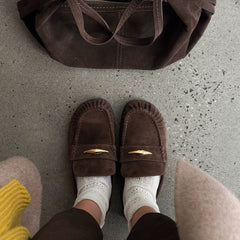 Jodero Dk Brown Suede Flats | Dolce Vita Women