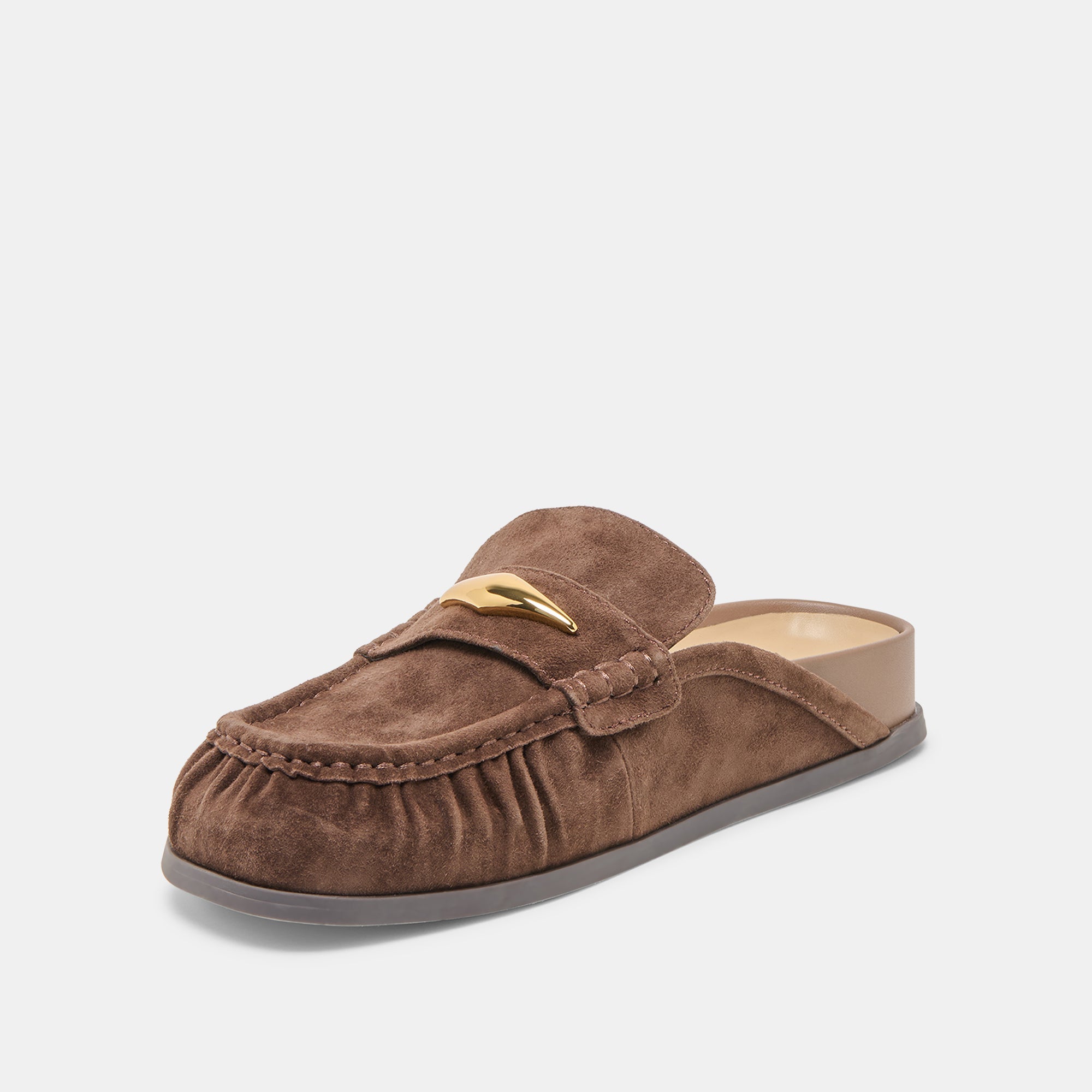 Jodero Dk Brown Suede Flats | Dolce Vita Women