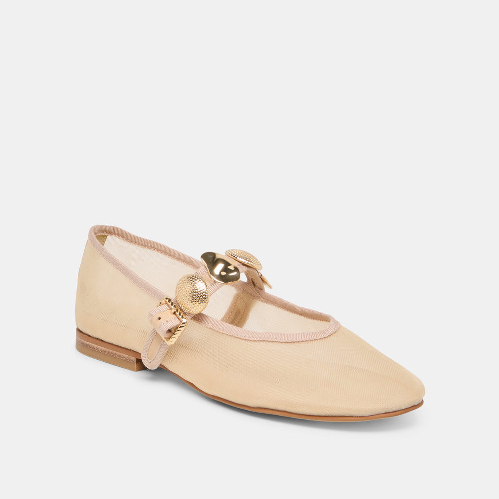 Relan French Vanilla Mesh Ballet Flats | Dolce Vita Women