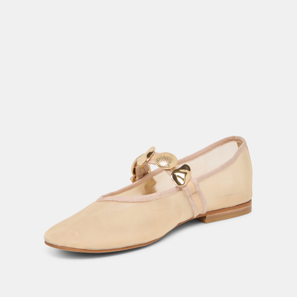 Relan French Vanilla Mesh Ballet Flats | Dolce Vita Women