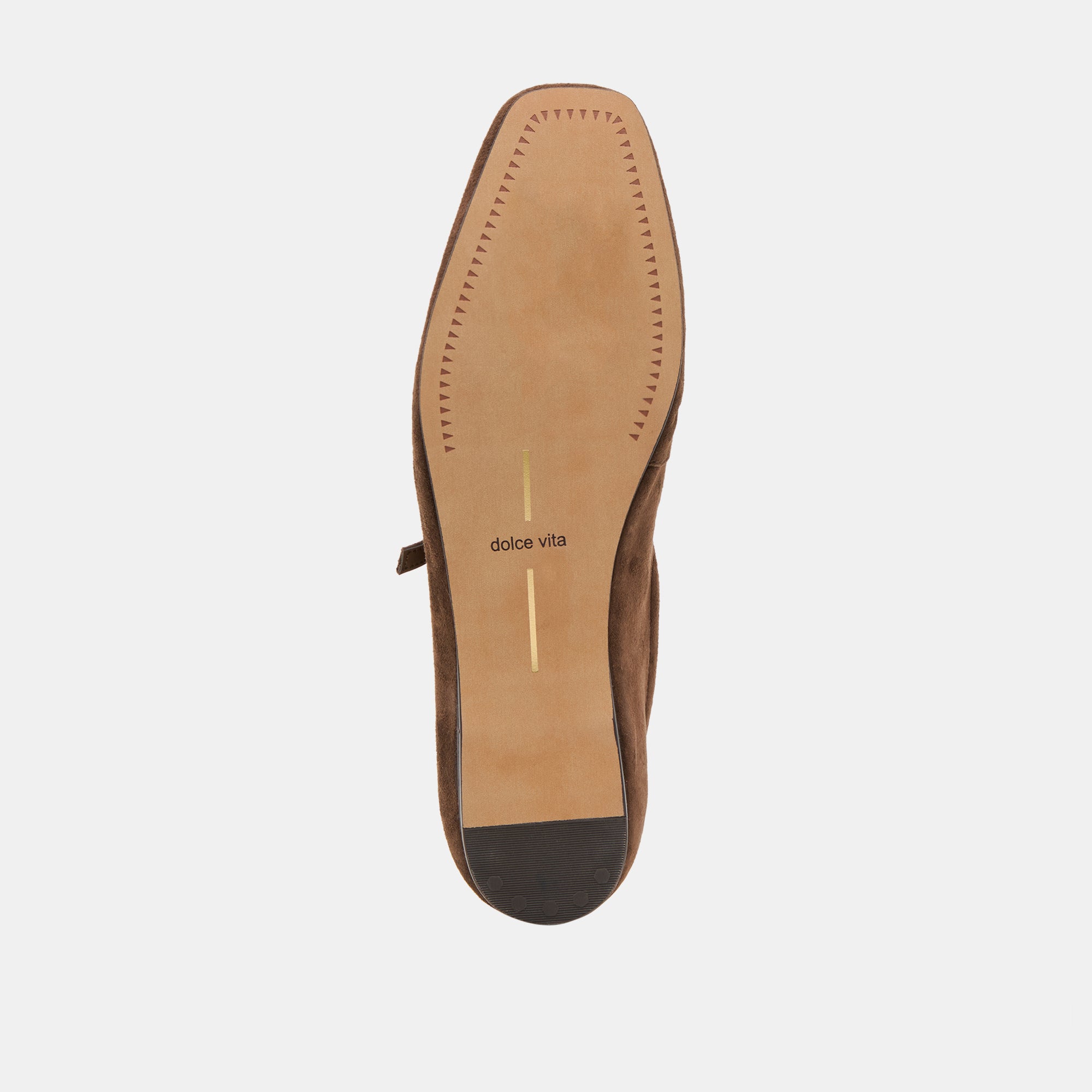 Reyes Dk Brown Suede Ballet Flats | Women Dolce Vita
