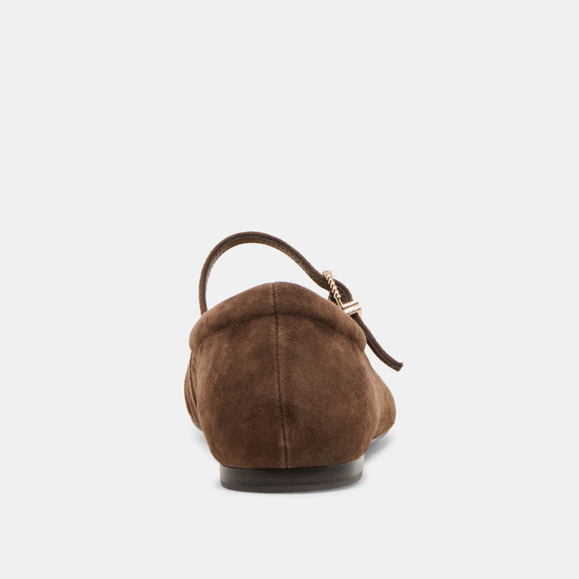 Reyes Dk Brown Suede Ballet Flats | Women Dolce Vita