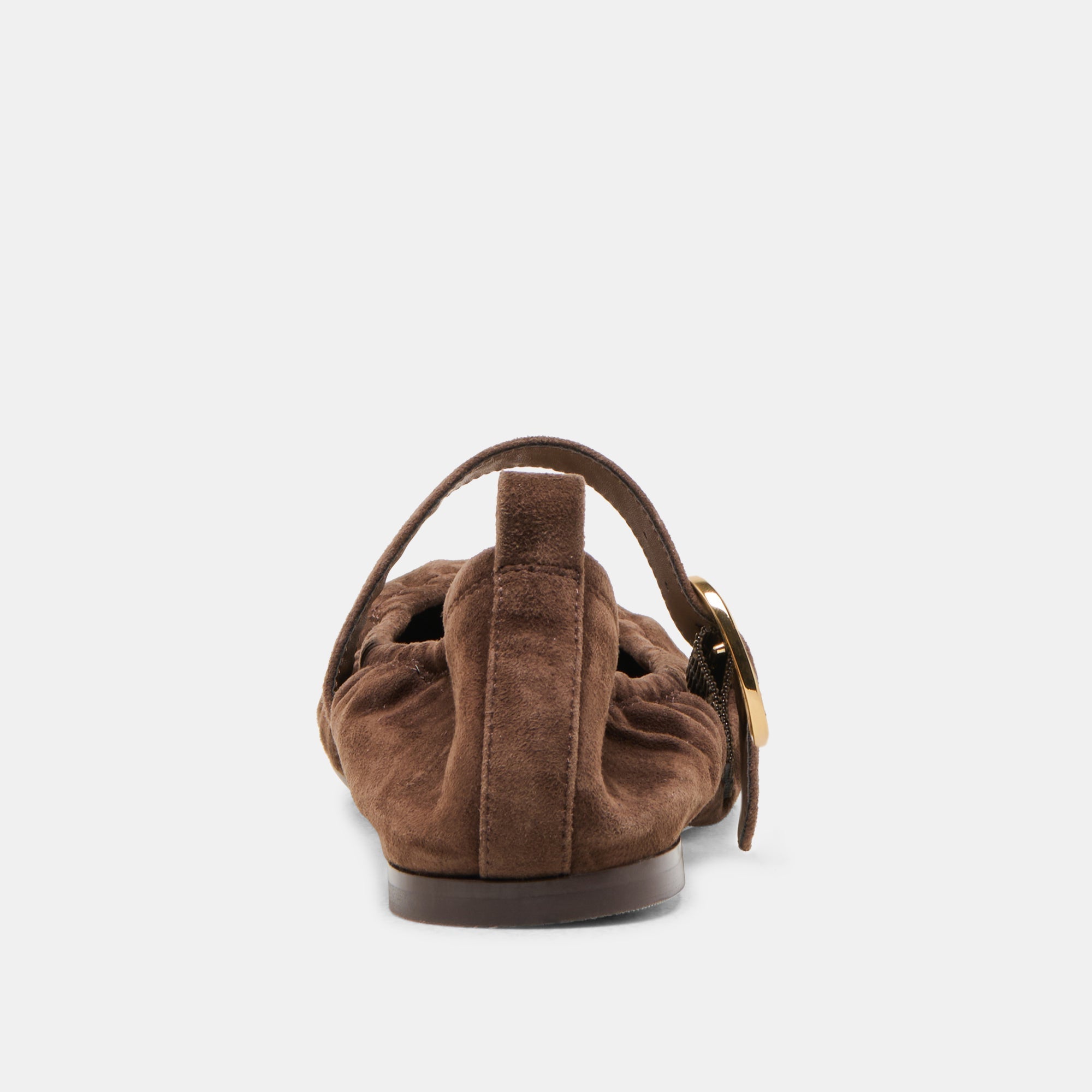 Caely Dk Brown Suede Ballet Flats | Dolce Vita Women