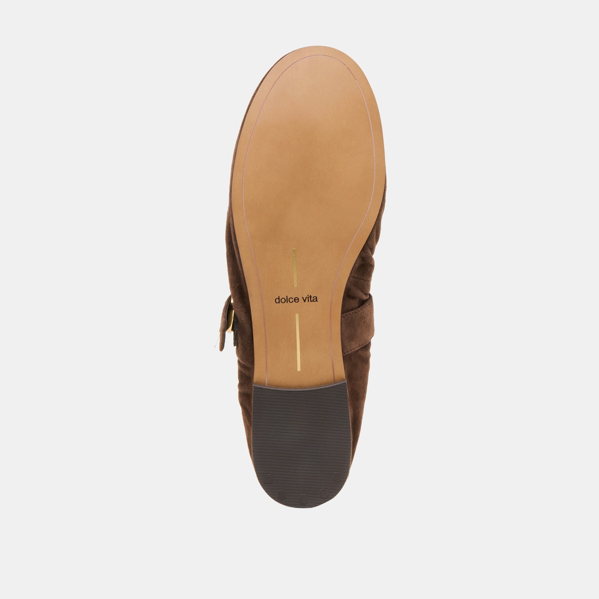 Caely Dk Brown Suede Ballet Flats | Dolce Vita Women