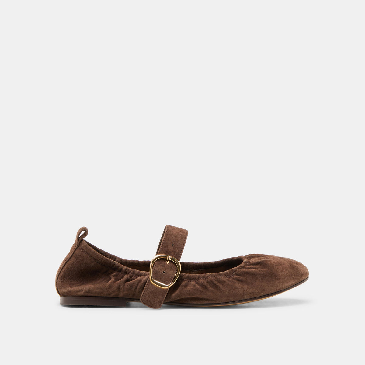 Caely Dk Brown Suede Ballet Flats | Dolce Vita Women
