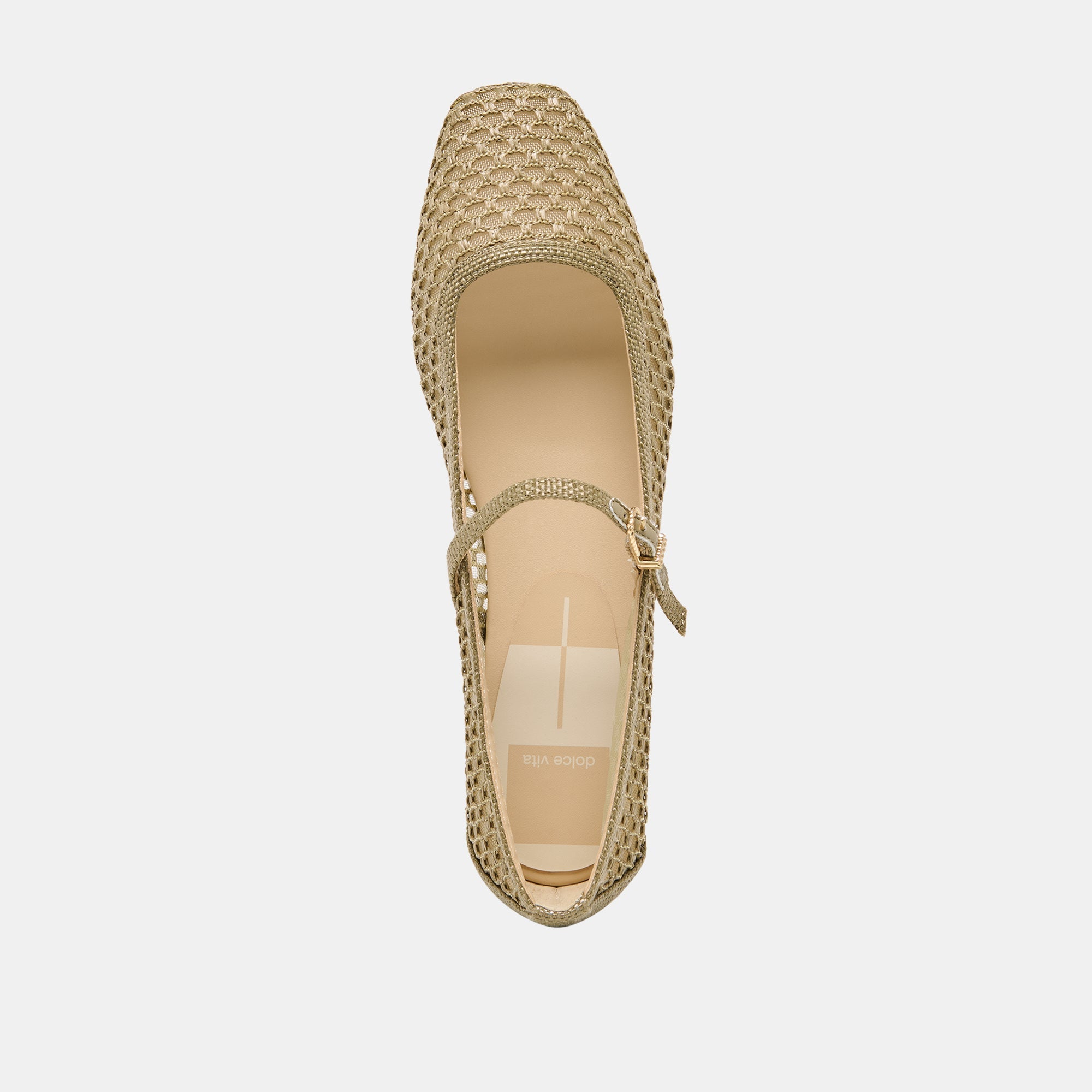 Reyes Olive Woven Raffia Ballet Flats | Dolce Vita Women