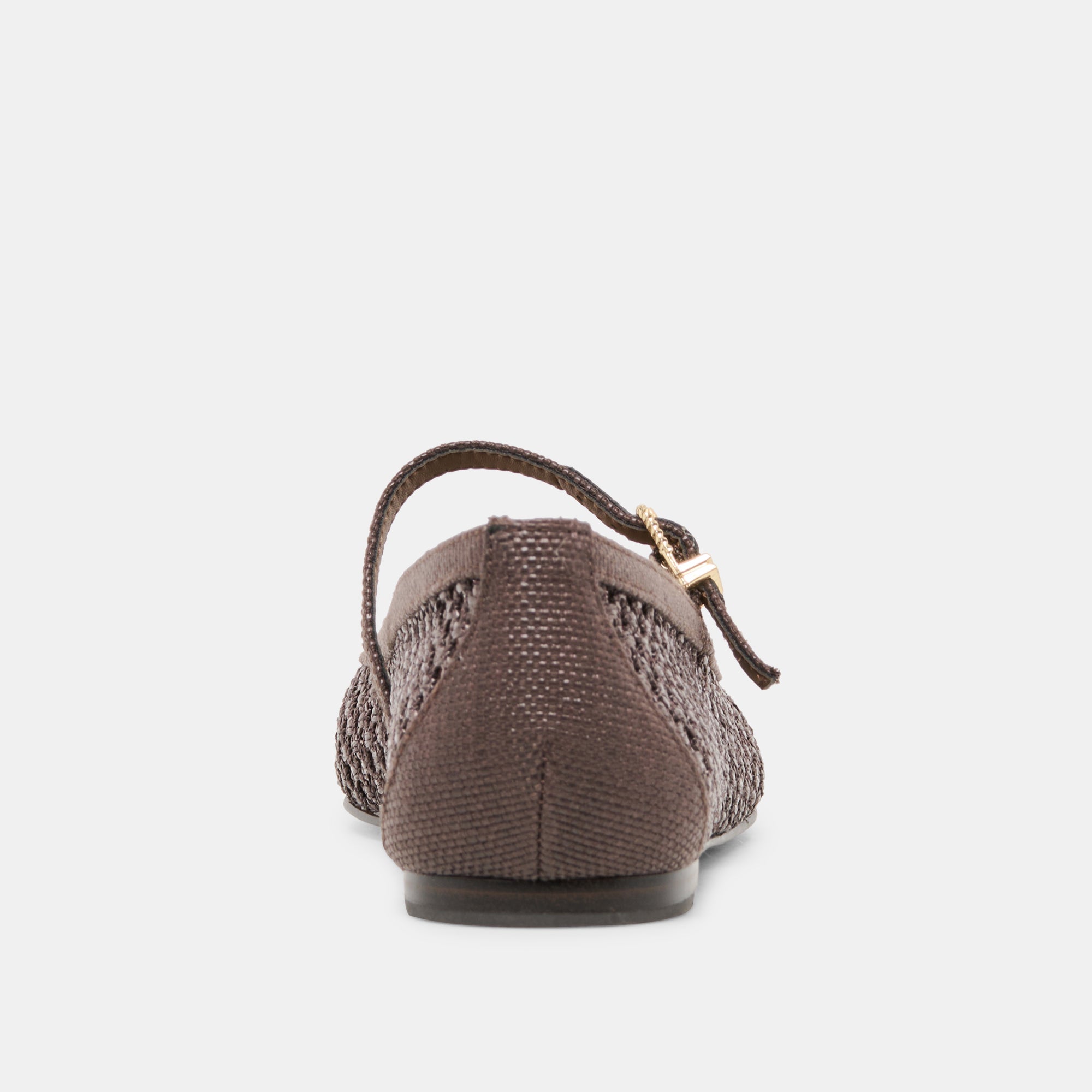 Reyes Chocolate Woven Raffia Ballet Flats | Women Dolce Vita