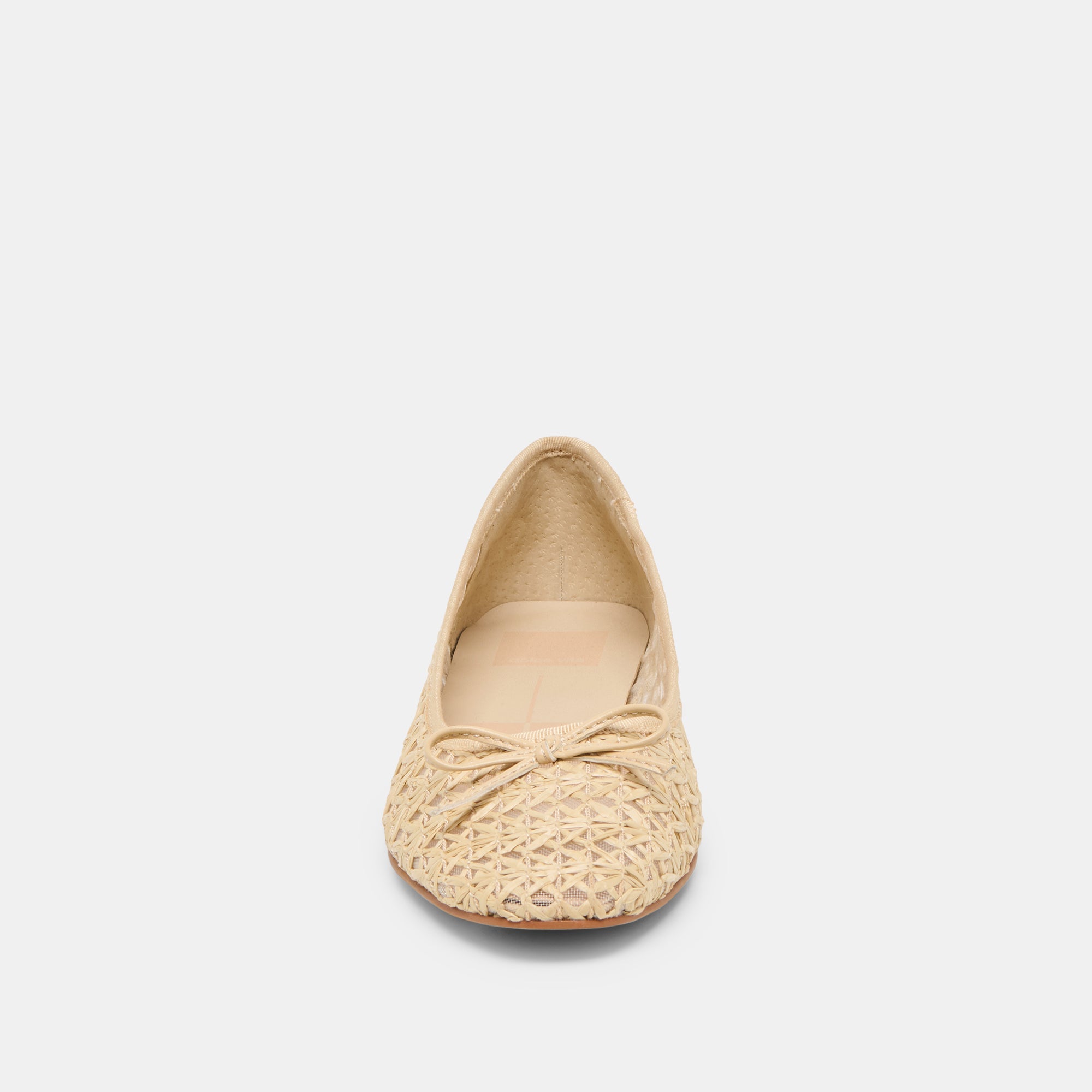 Ulicia Lt Natural Cross Hatch Raffia Ballet Flats | Dolce Vita Women