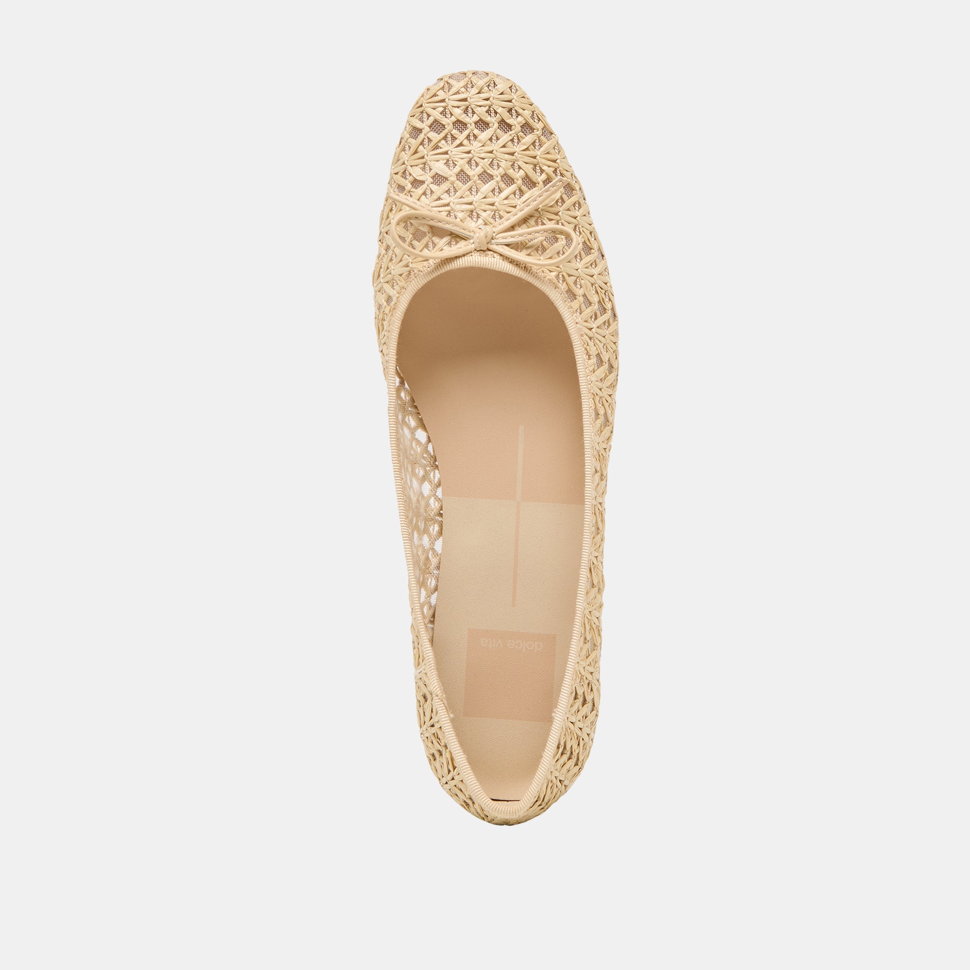 Ulicia Lt Natural Cross Hatch Raffia Ballet Flats | Dolce Vita Women