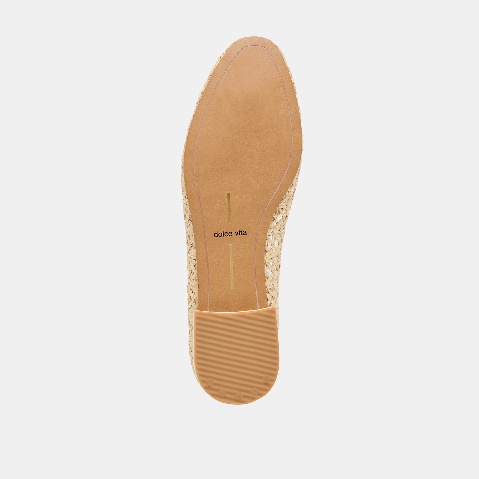 Ulicia Lt Natural Cross Hatch Raffia Ballet Flats | Dolce Vita Women