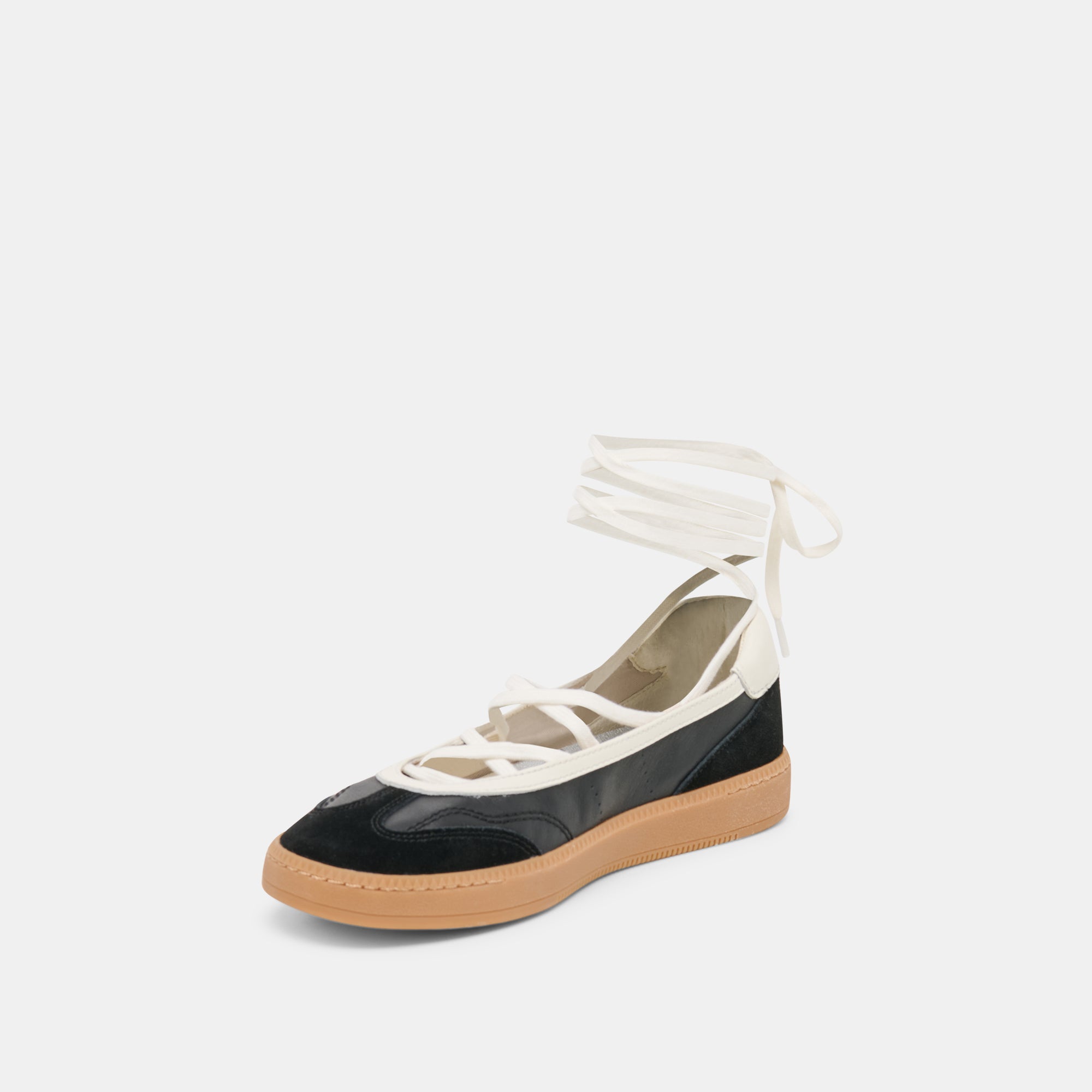 Nyomie Black Leather Sneakers | Women Dolce Vita