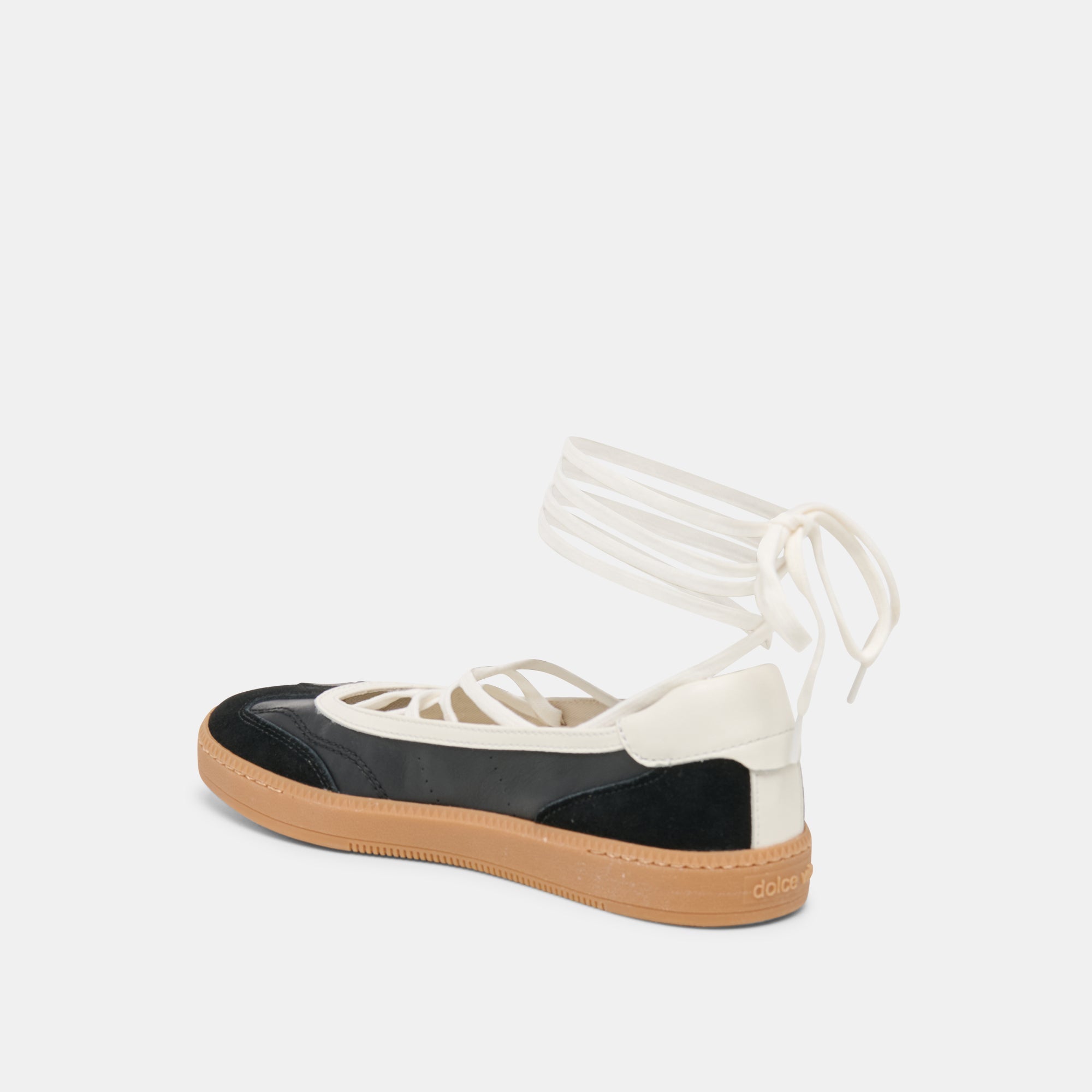 Nyomie Black Leather Sneakers | Women Dolce Vita