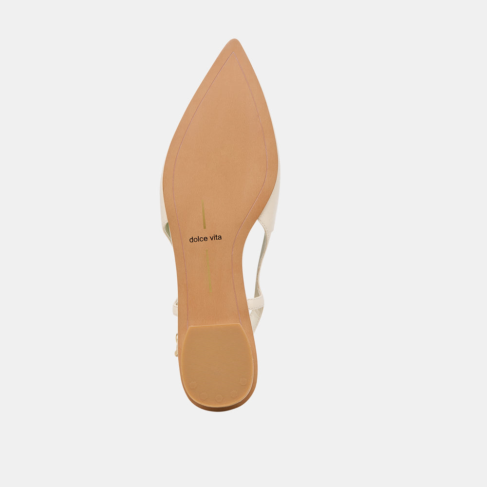 Owana Off White Leather Flats | Dolce Vita Women