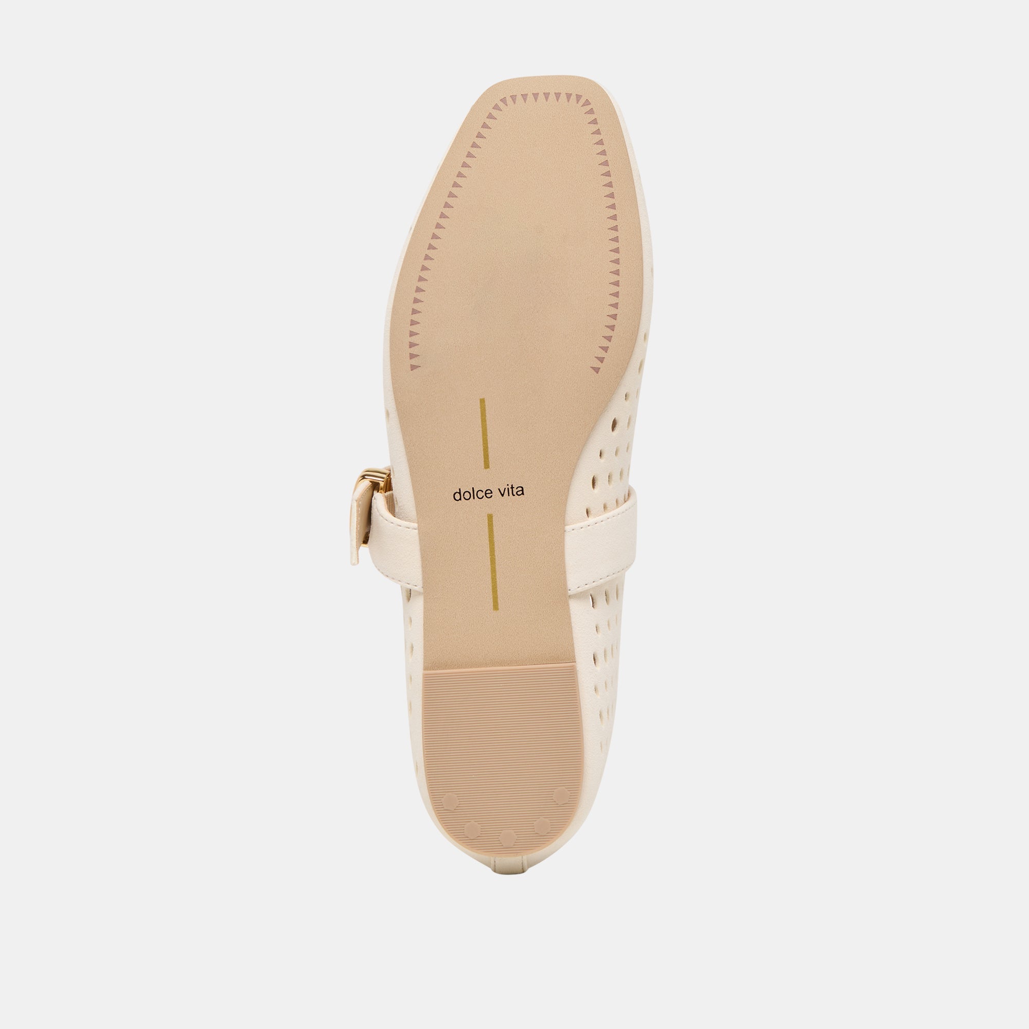 Mikel Creme Perforated Suede Ballet Flats | Women Dolce Vita