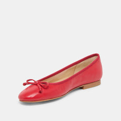 Ritla Cherry Leather Ballet Flats | Dolce Vita Women