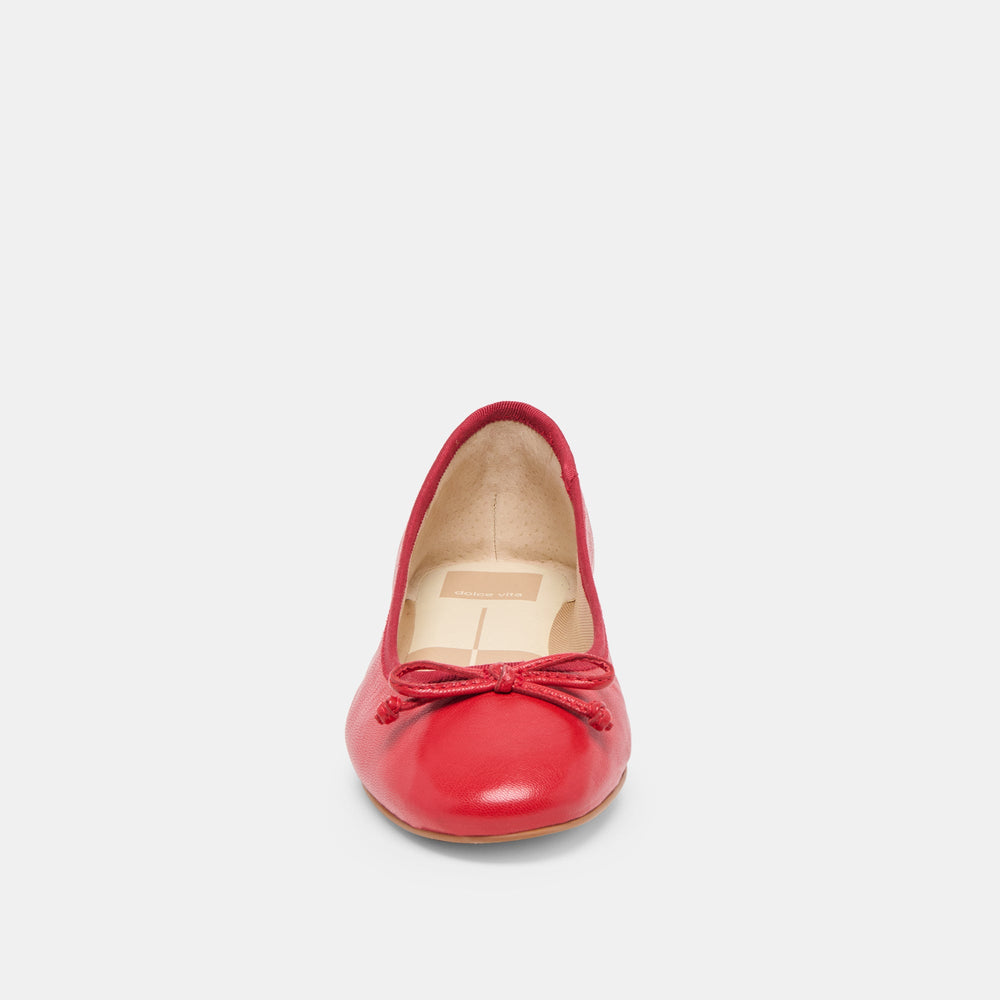 Ritla Cherry Leather Ballet Flats | Dolce Vita Women