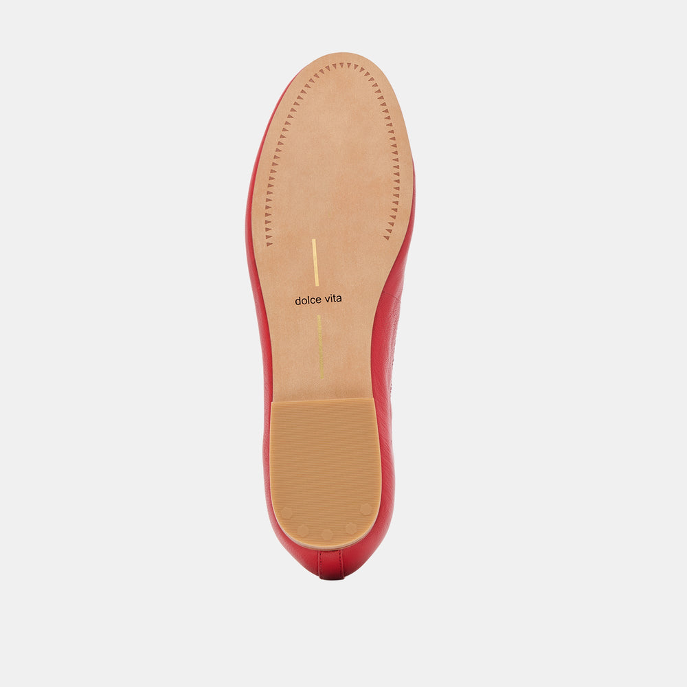 Ritla Cherry Leather Ballet Flats | Dolce Vita Women