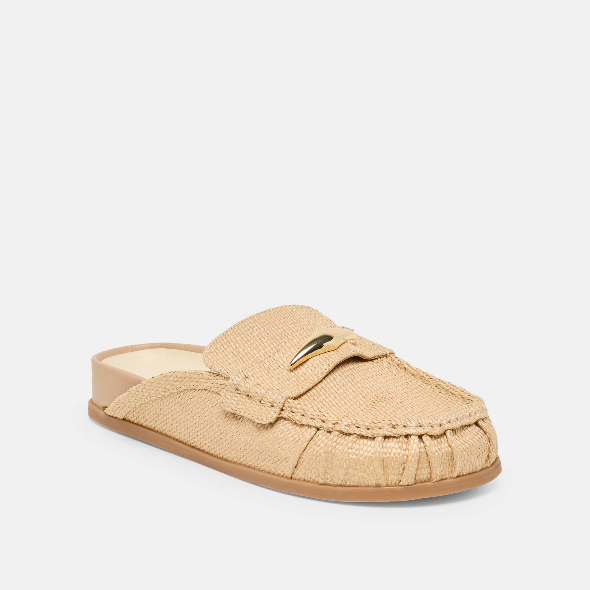 Jodero Lt Natural Raffia Flats | Women Dolce Vita