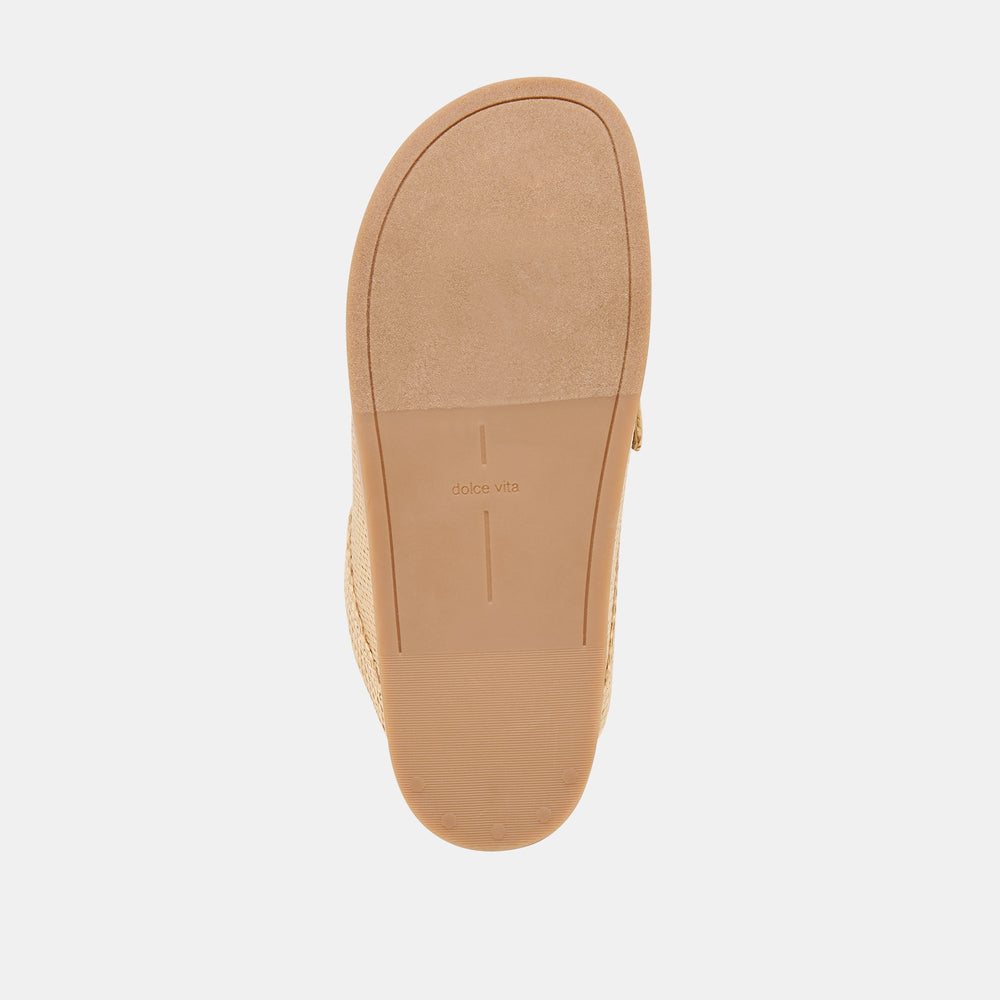Jodero Lt Natural Raffia Flats | Women Dolce Vita