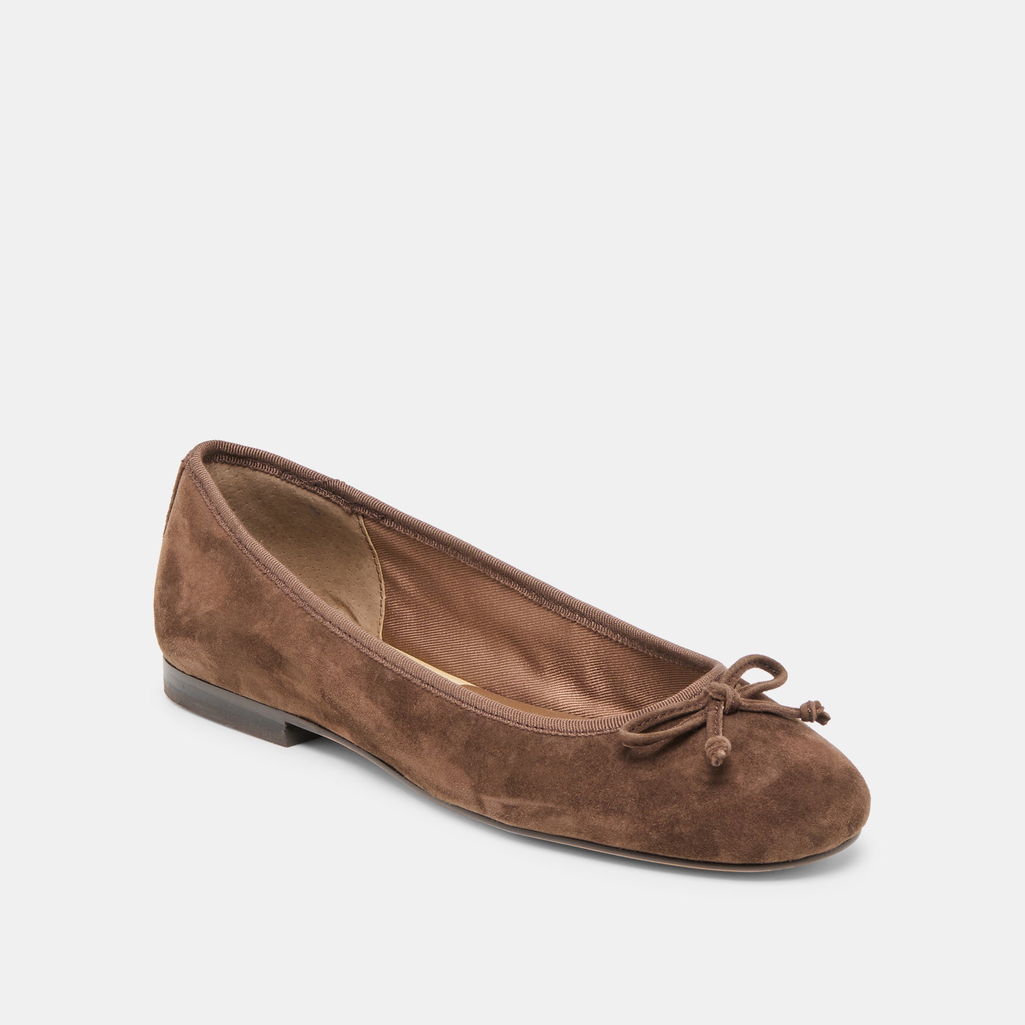 Ritla Dk Brown Suede Ballet Flats | Dolce Vita Women