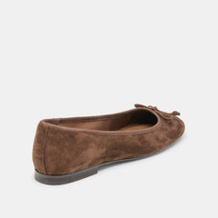 Ritla Dk Brown Suede Ballet Flats | Dolce Vita Women