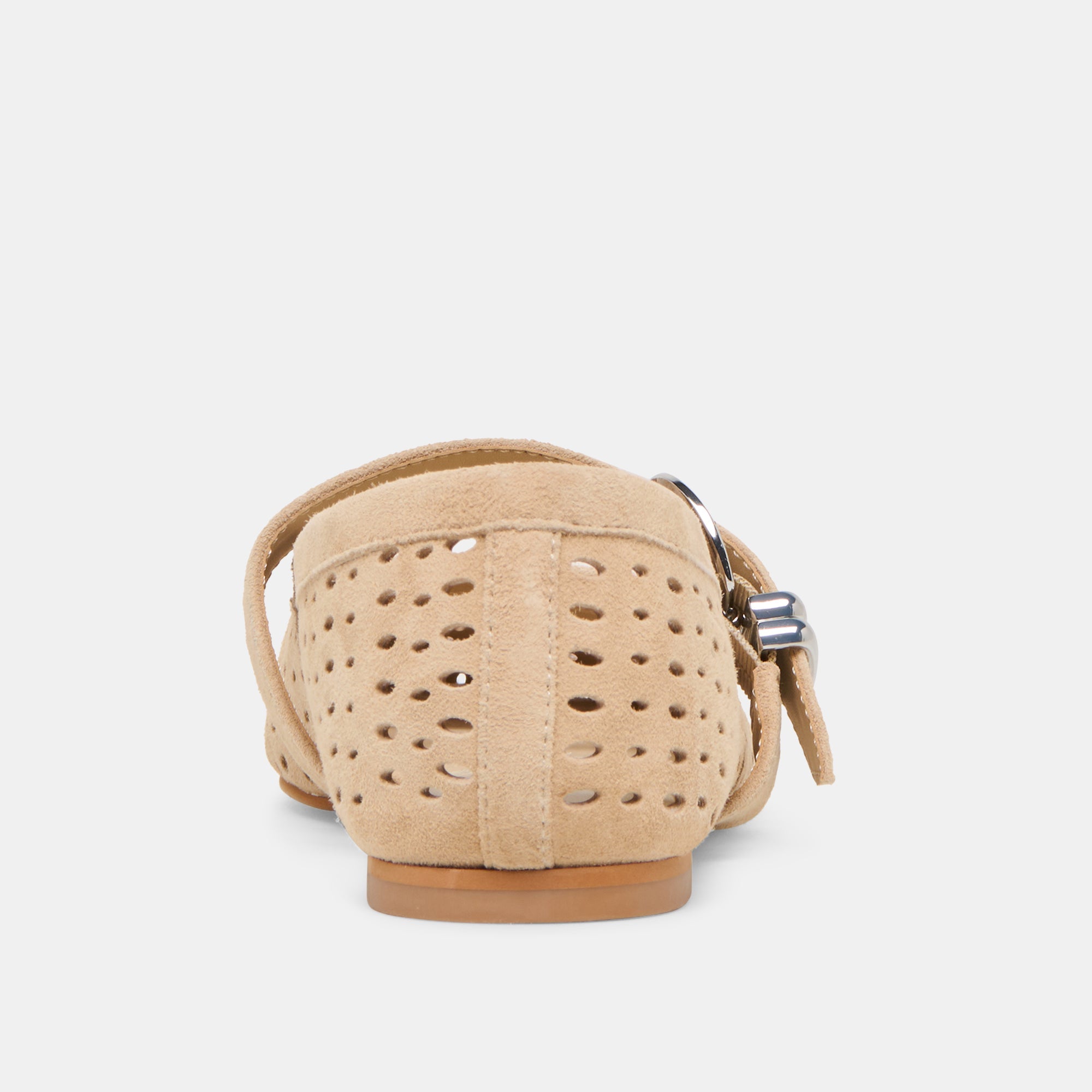 Mikel Camel Perforated Suede Ballet Flats | Dolce Vita Women