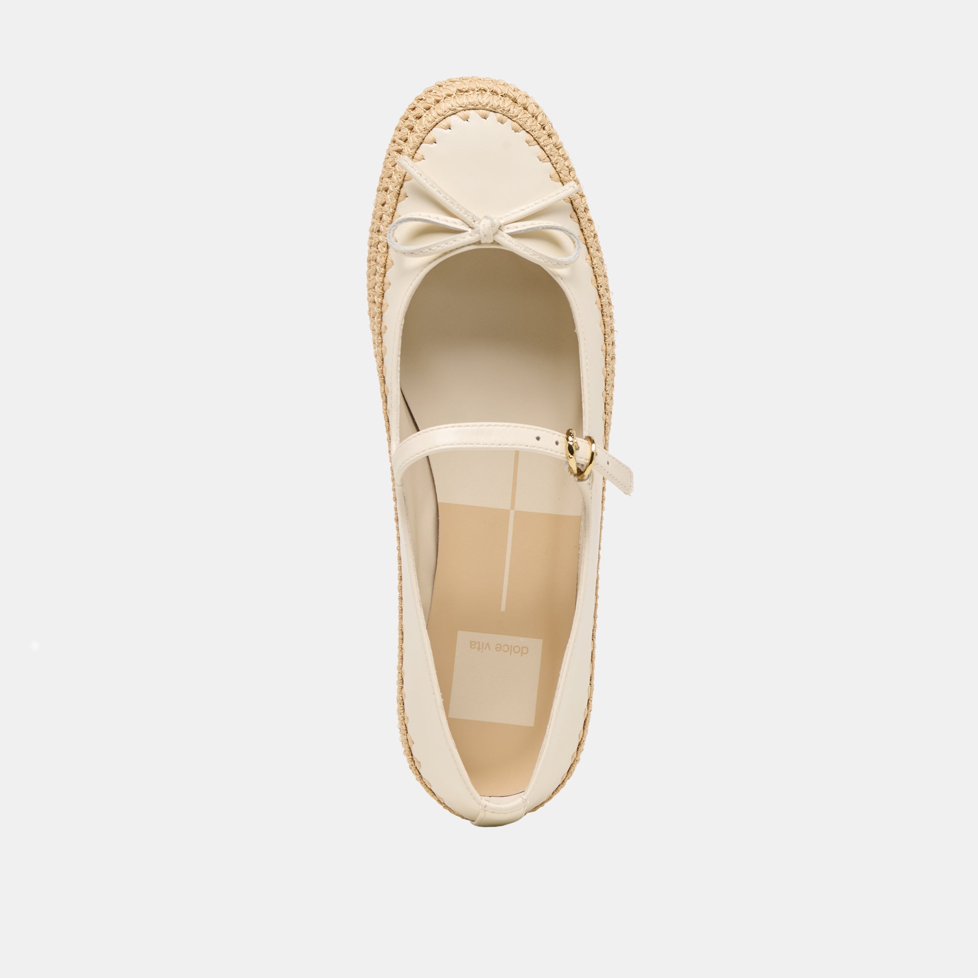 Betony Off White Leather Ballet Flats | Women Dolce Vita