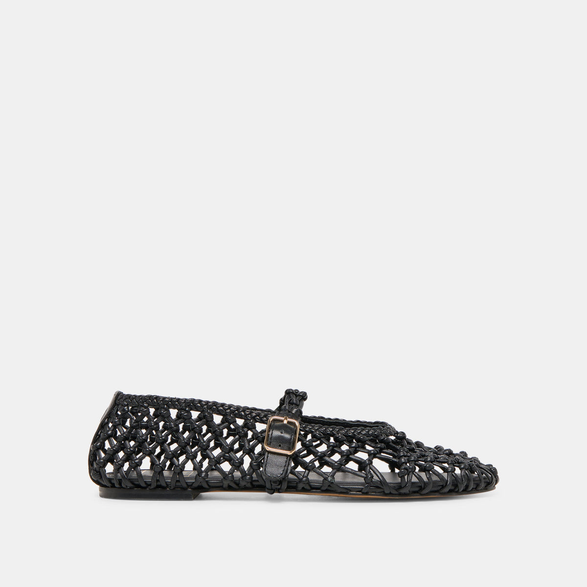 Clair Black Woven Leather Ballet Flats | Dolce Vita Women