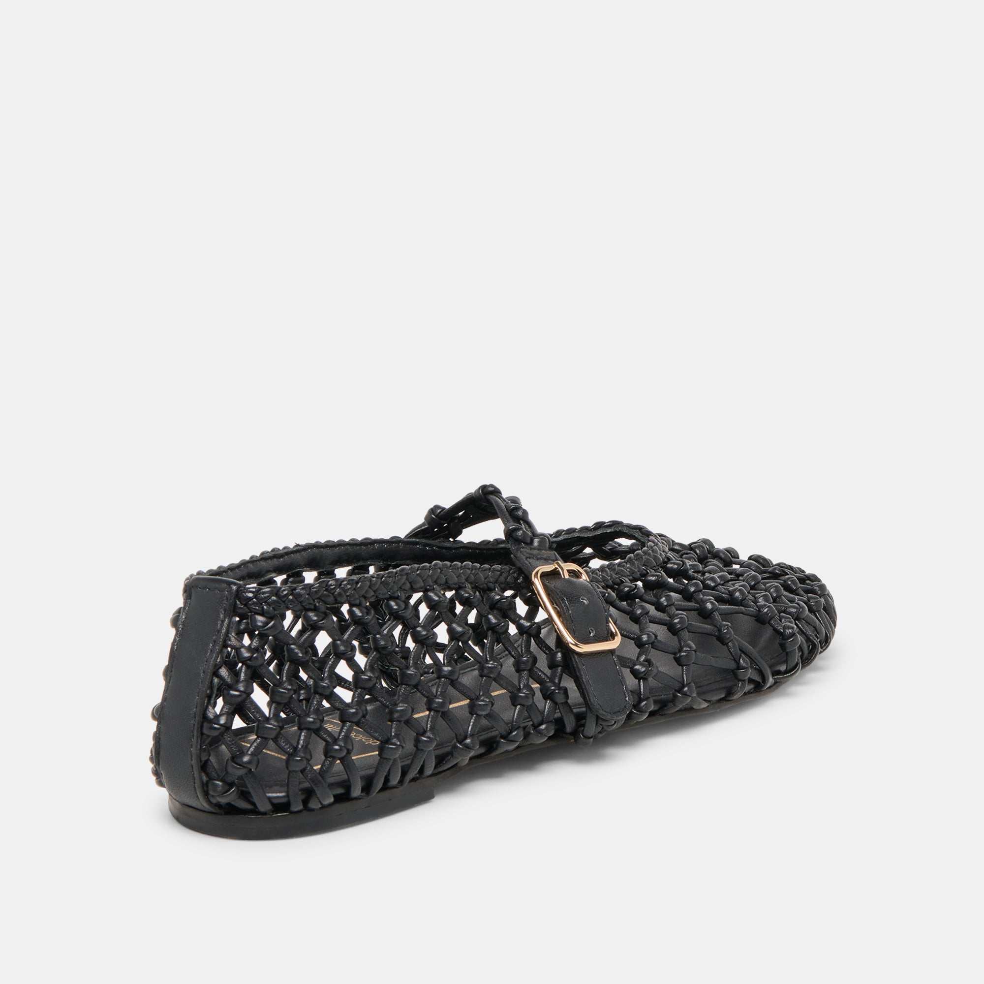 Clair Black Woven Leather Ballet Flats | Dolce Vita Women