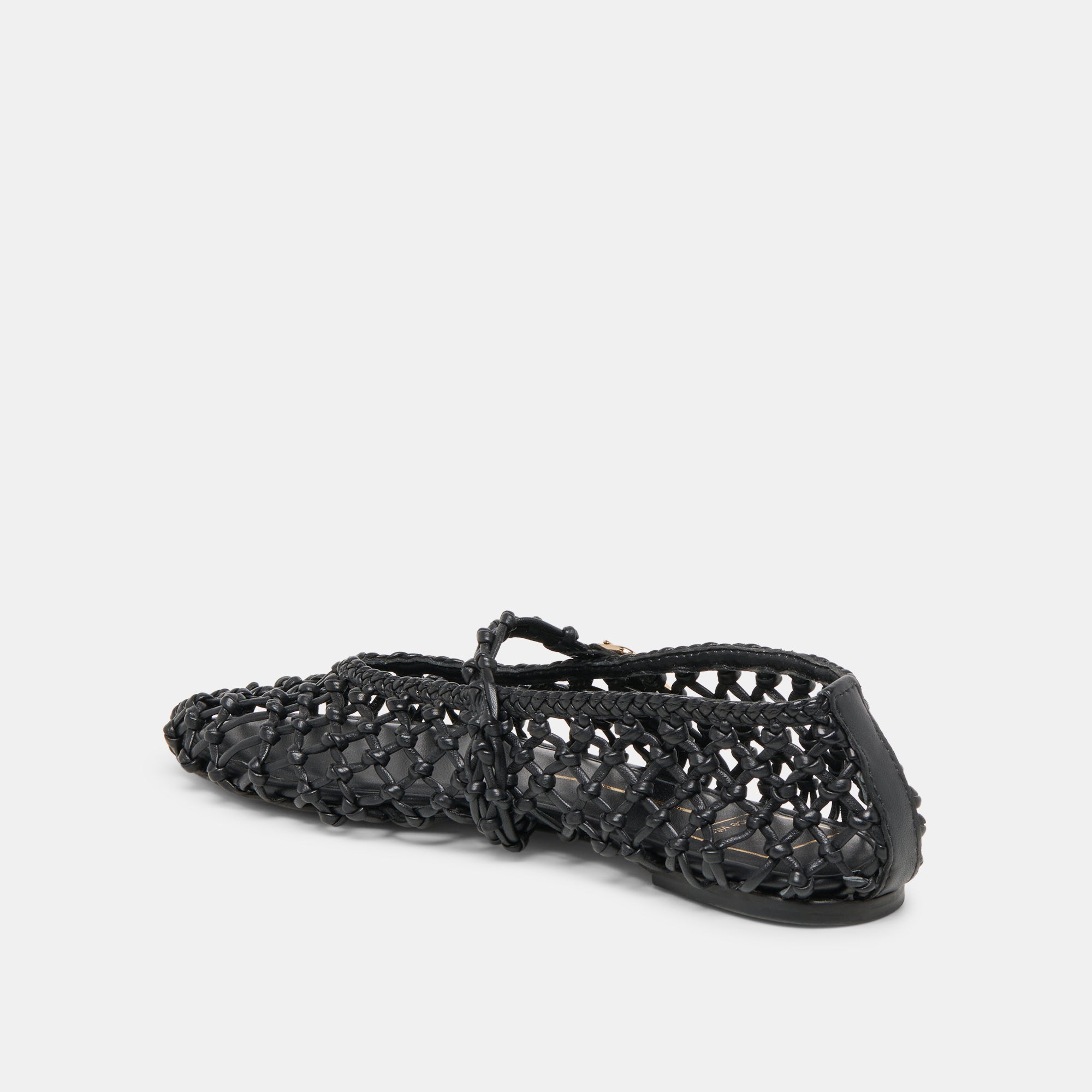 Clair Black Woven Leather Ballet Flats | Dolce Vita Women