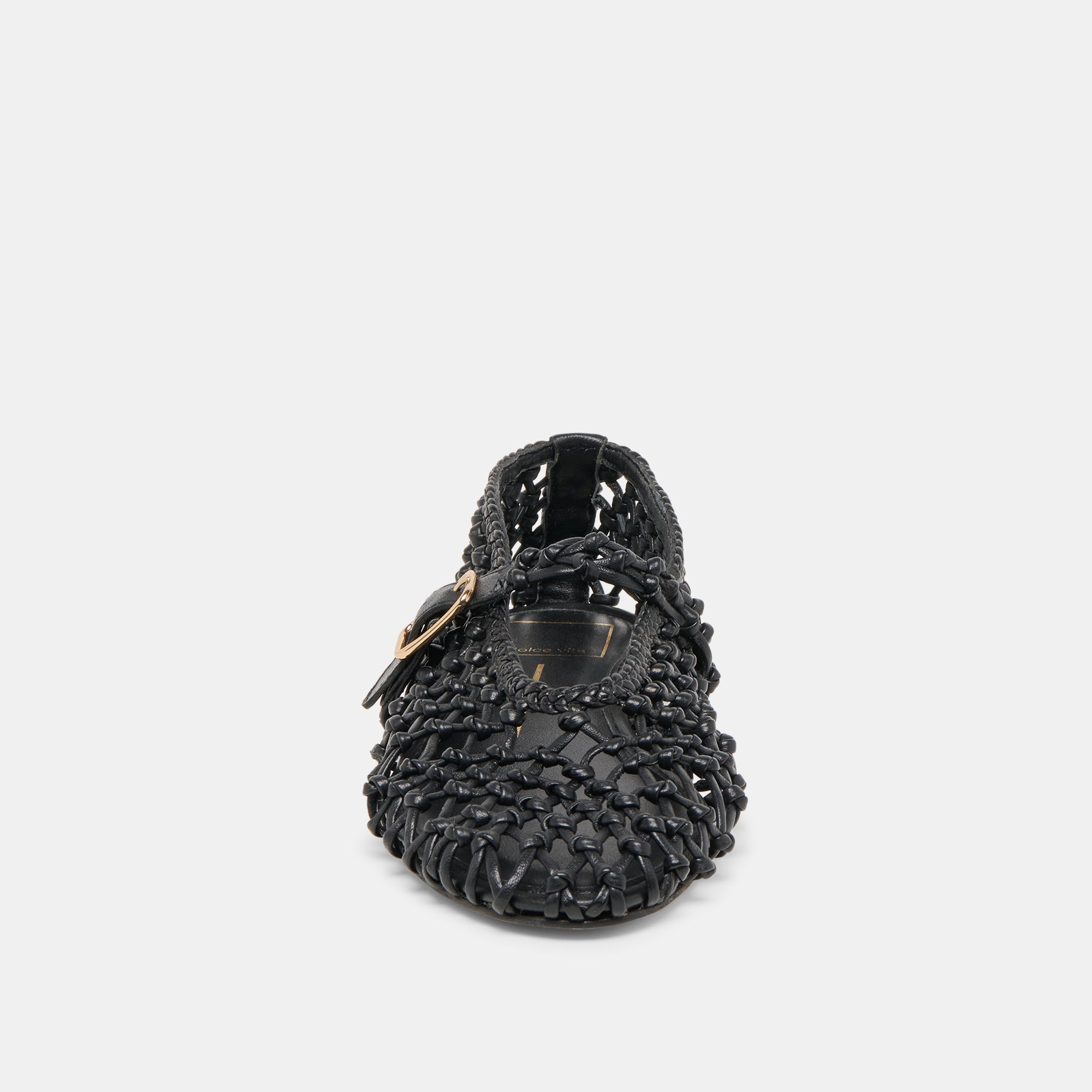 Clair Black Woven Leather Ballet Flats | Dolce Vita Women