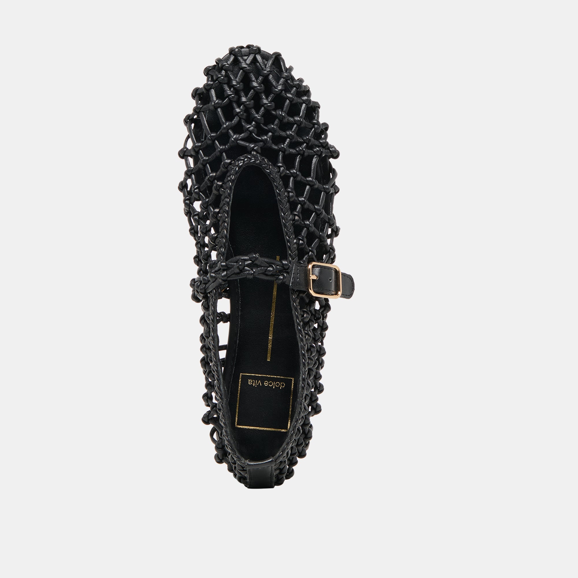Clair Black Woven Leather Ballet Flats | Dolce Vita Women