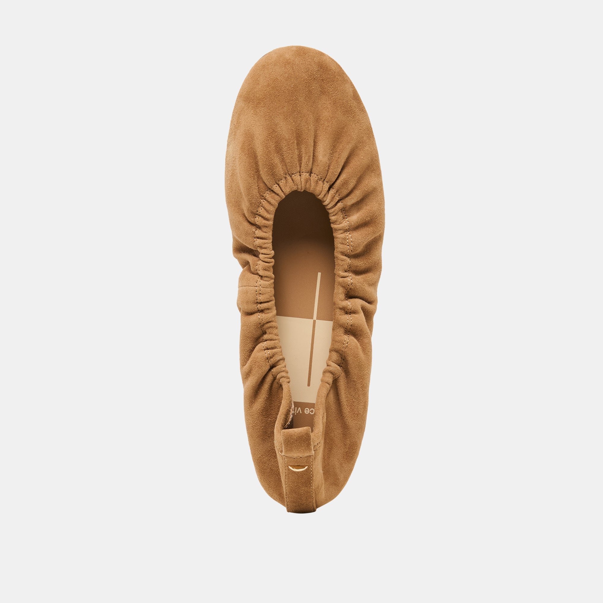 Conrad Lt Brown Suede Ballet Flats | Women Dolce Vita