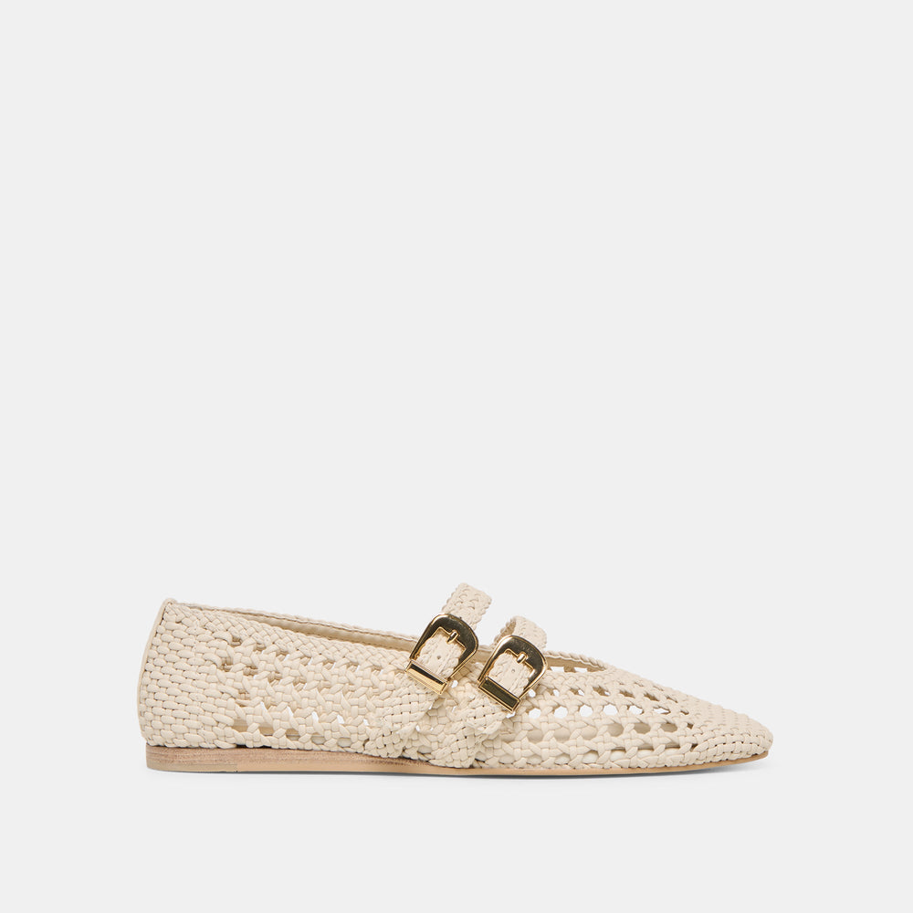 Baylee Creme Woven Stella Ballet Flats | Dolce Vita Women