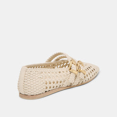 Baylee Creme Woven Stella Ballet Flats | Dolce Vita Women