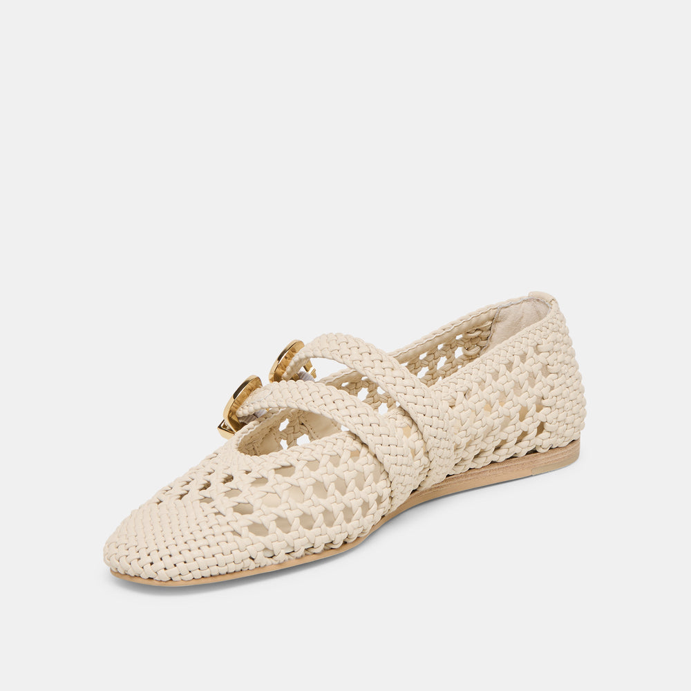 Baylee Creme Woven Stella Ballet Flats | Dolce Vita Women