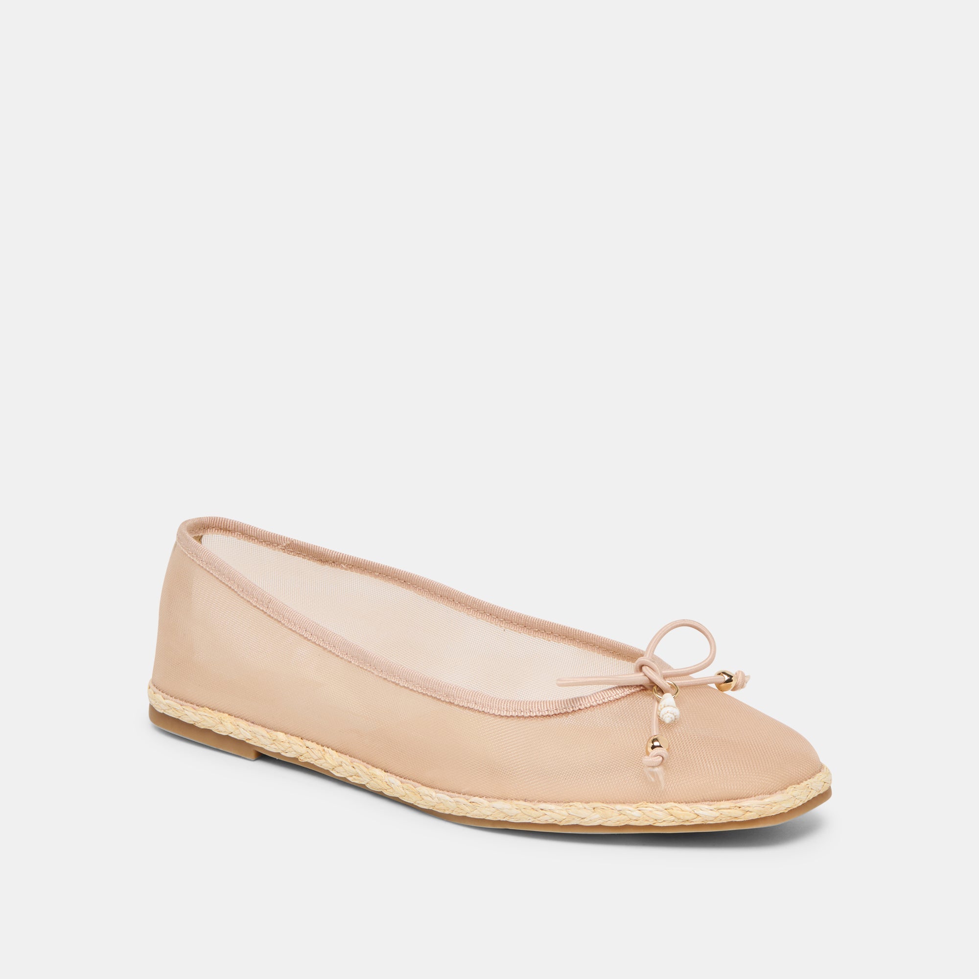 Tianna Mesh Blush Mesh Ballet Flats | Women Dolce Vita
