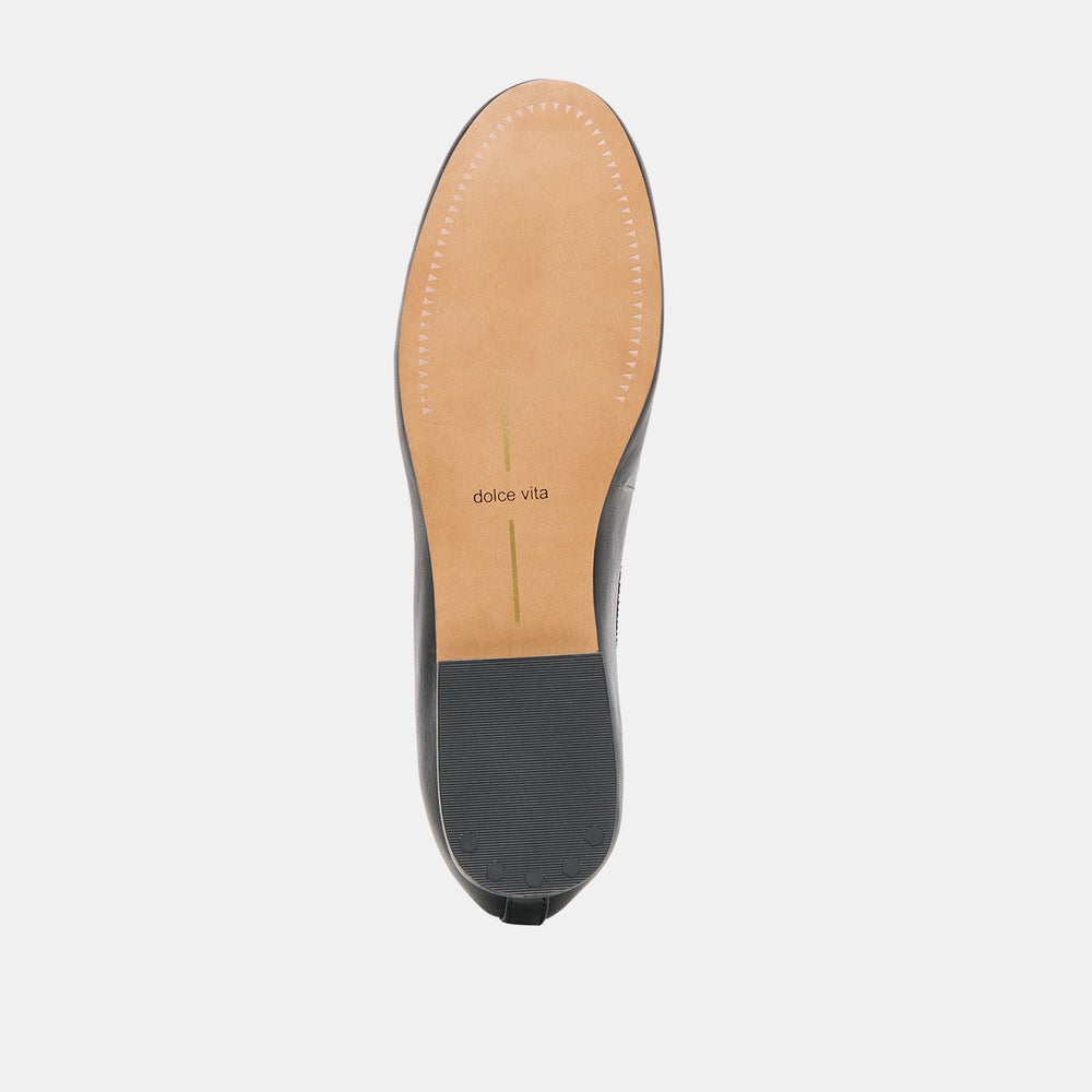 Ritla Black Leather Ballet Flats | Dolce Vita Women