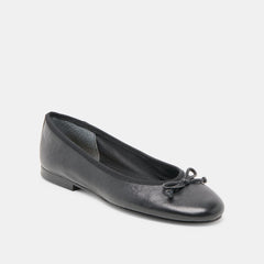 Ritla Black Leather Ballet Flats | Dolce Vita Women