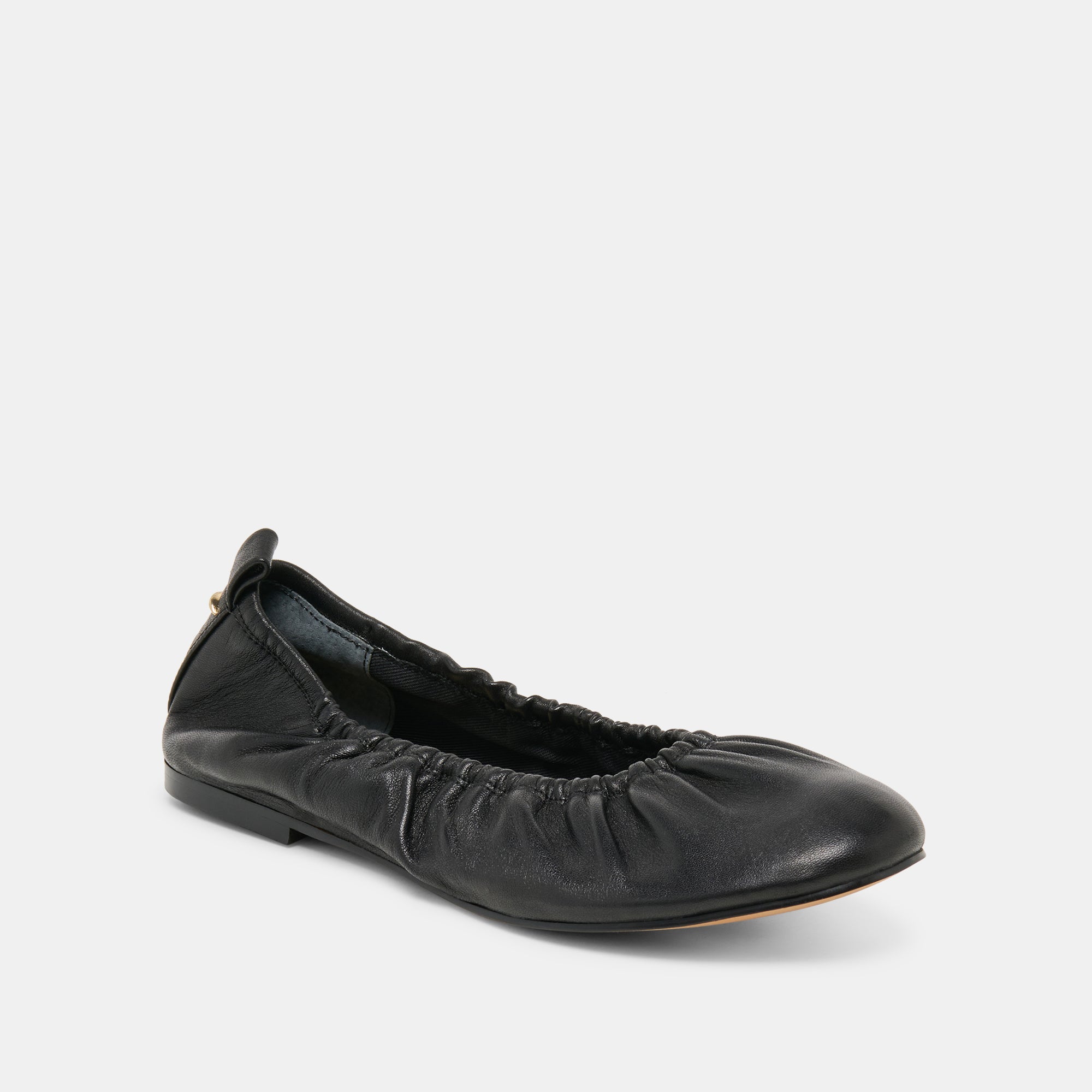 Conrad Black Leather Ballet Flats | Women Dolce Vita
