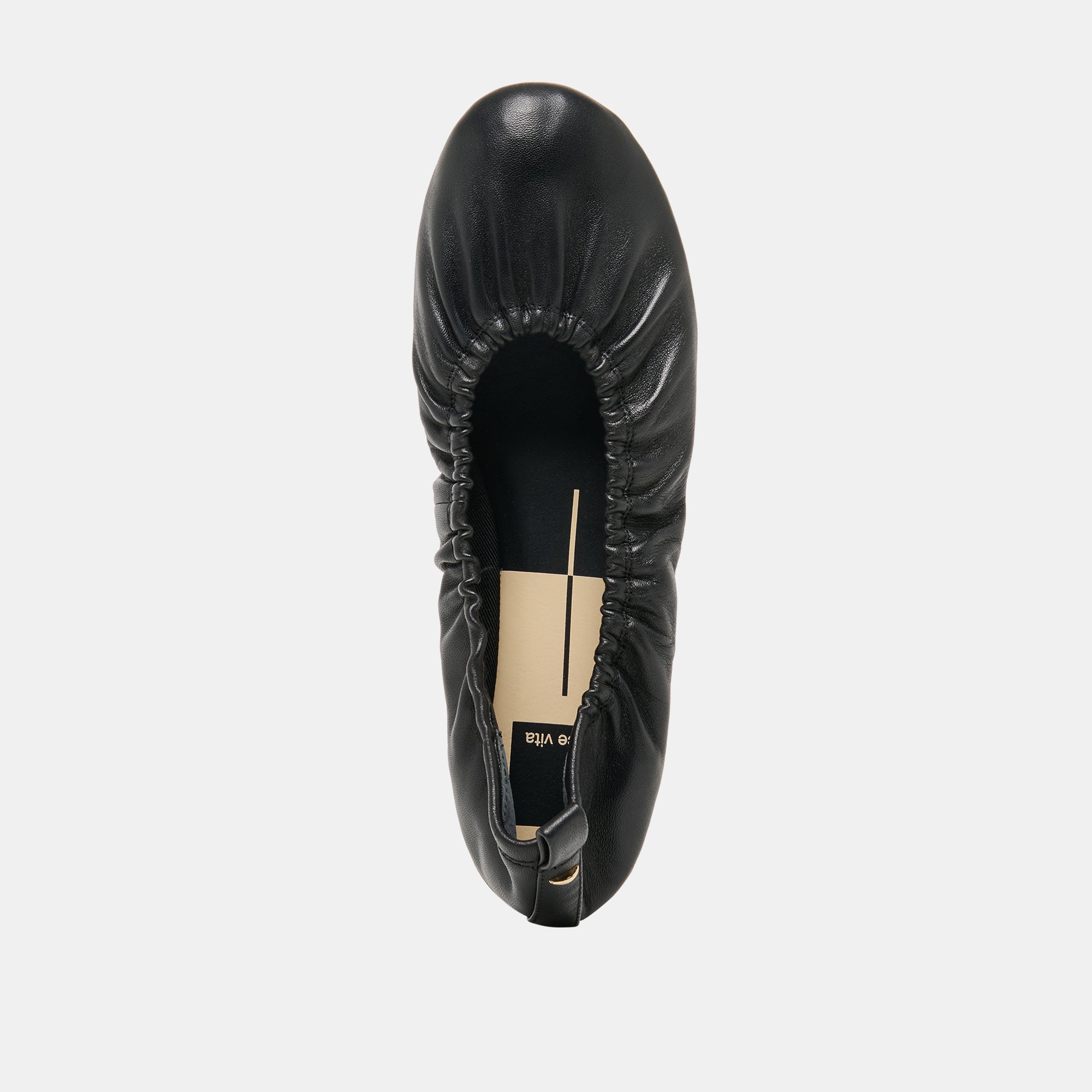 Conrad Black Leather Ballet Flats | Women Dolce Vita