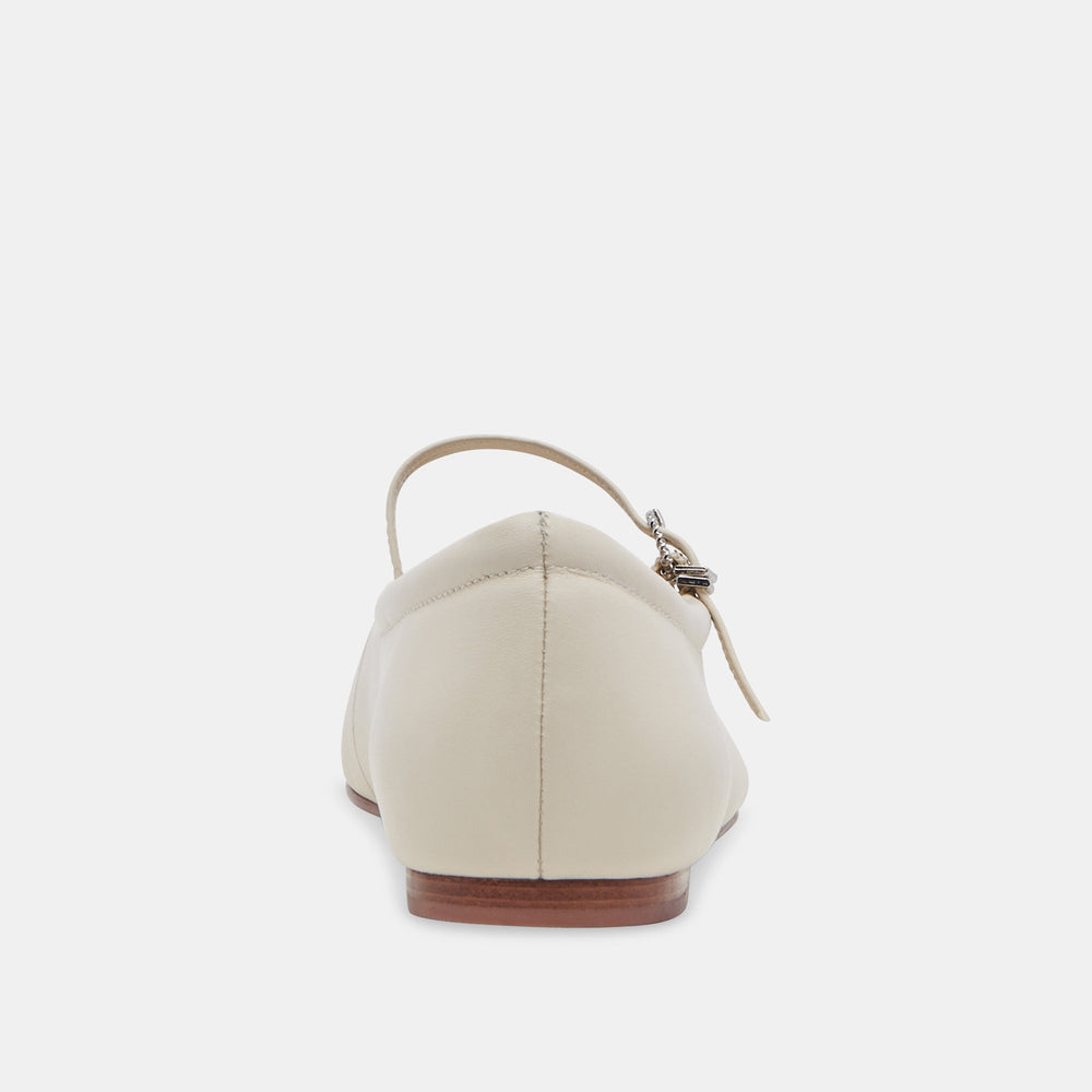 Reyes Ivory Leather Ballet Flats | Dolce Vita Women