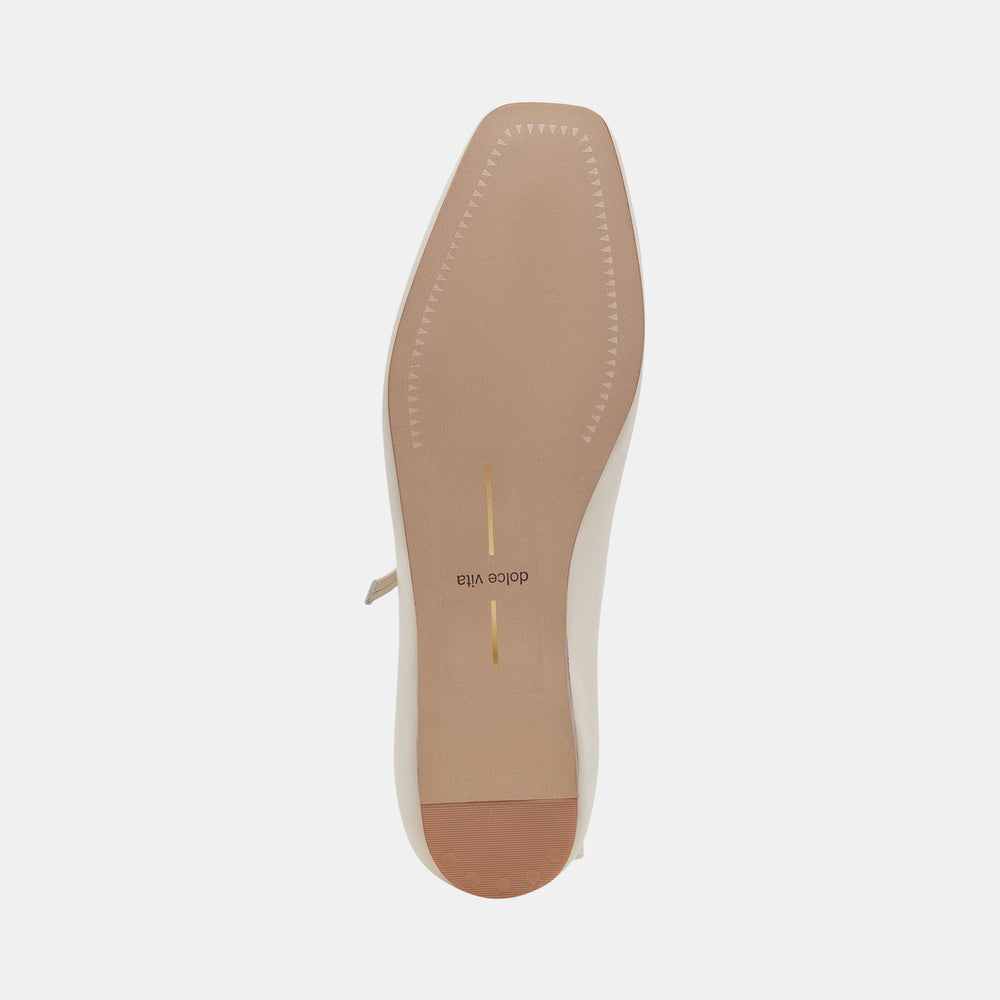 Reyes Ivory Leather Ballet Flats | Dolce Vita Women