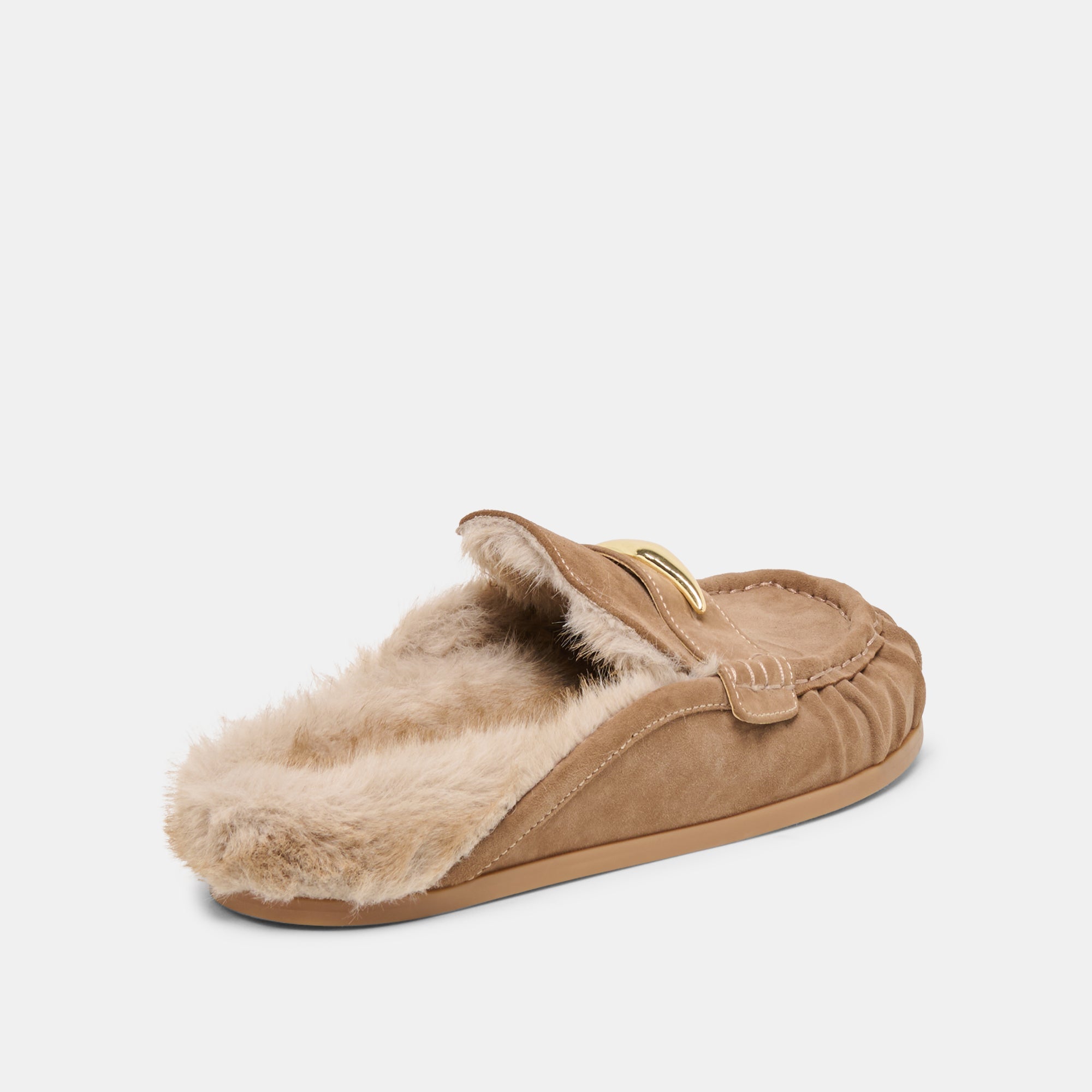 Jodero Plush Mushroom Suede Flats | Women Dolce Vita
