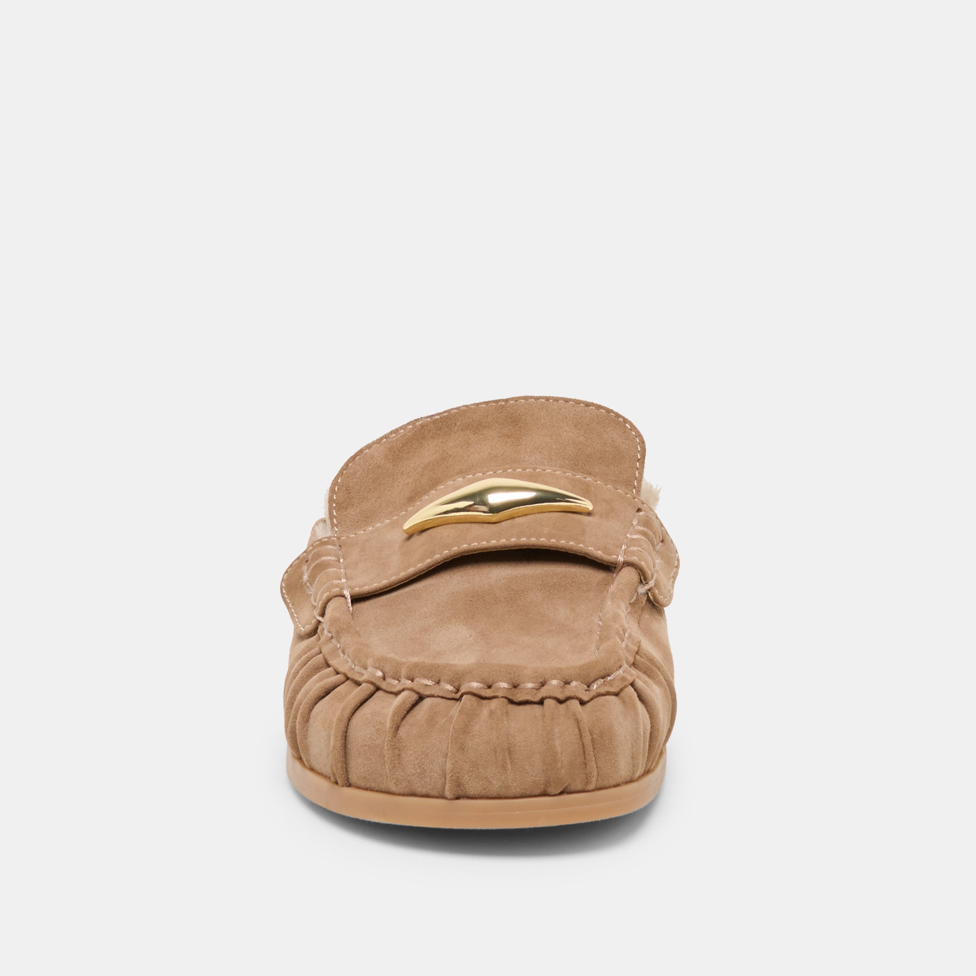 Jodero Plush Mushroom Suede Flats | Women Dolce Vita