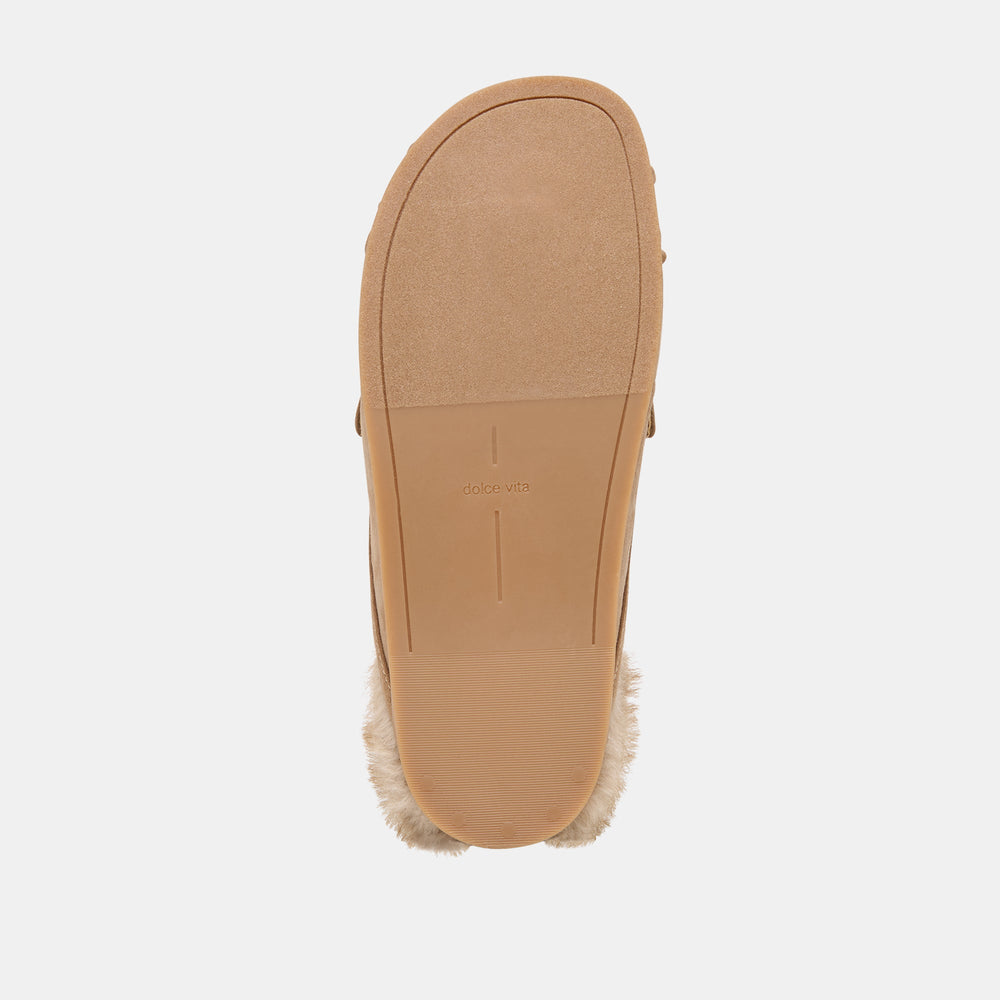 Jodero Plush Mushroom Suede Flats | Women Dolce Vita