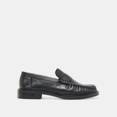 Bodi Black Leather Loafers | Women Dolce Vita