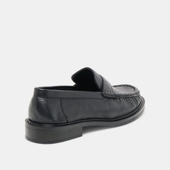 Bodi Black Leather Loafers | Women Dolce Vita