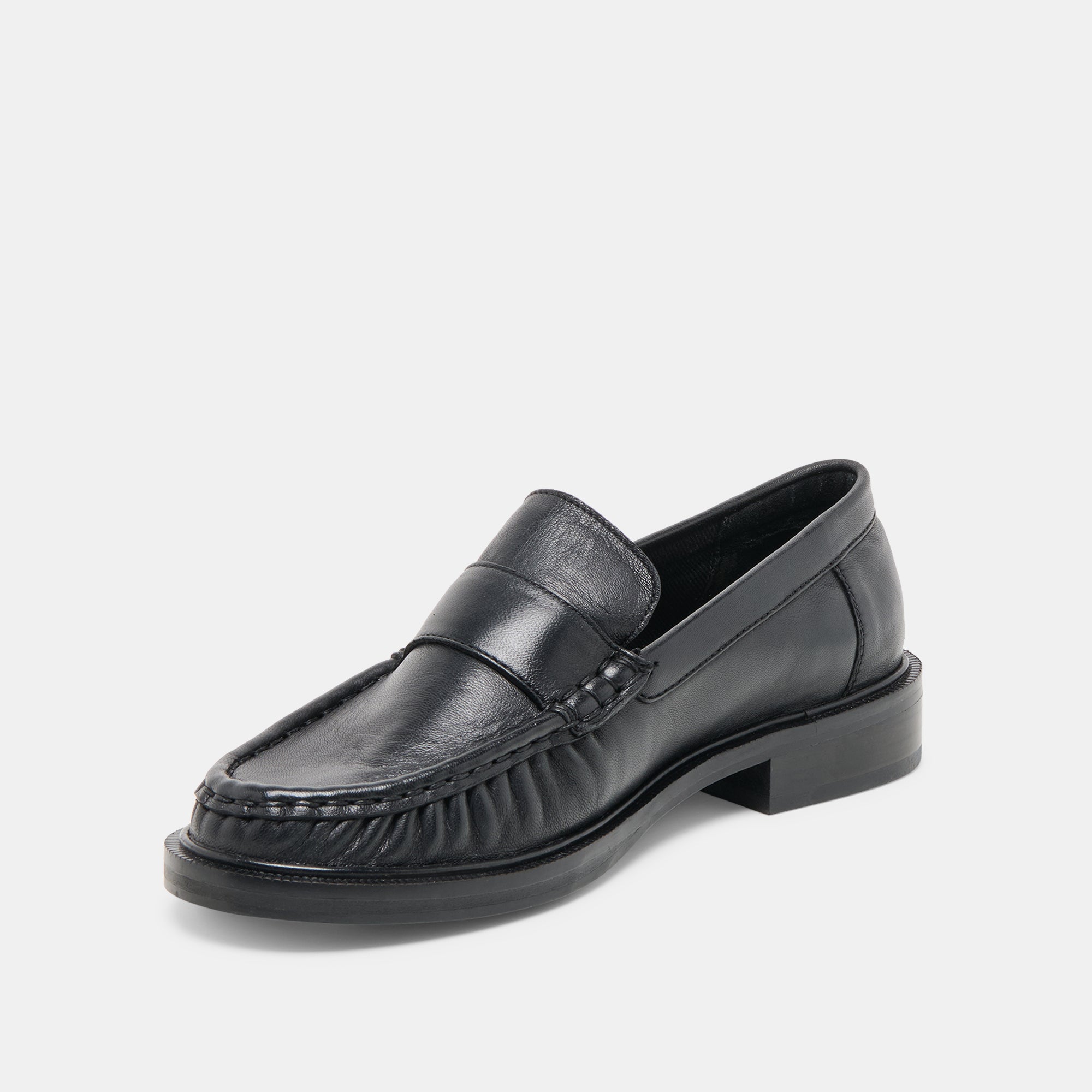 Bodi Black Leather Loafers | Women Dolce Vita